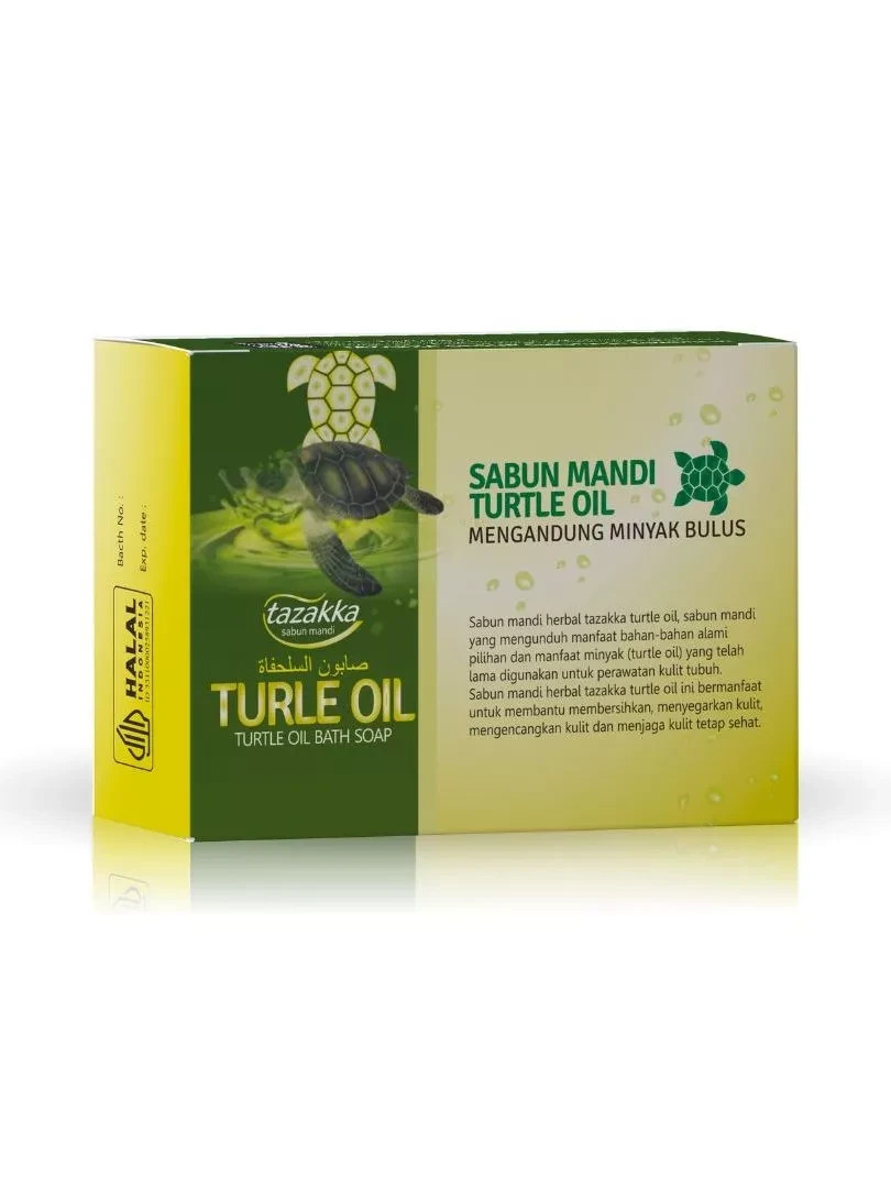 Turtle Oil Natural Soap Bar Body Moisturizer Skin Care 90g