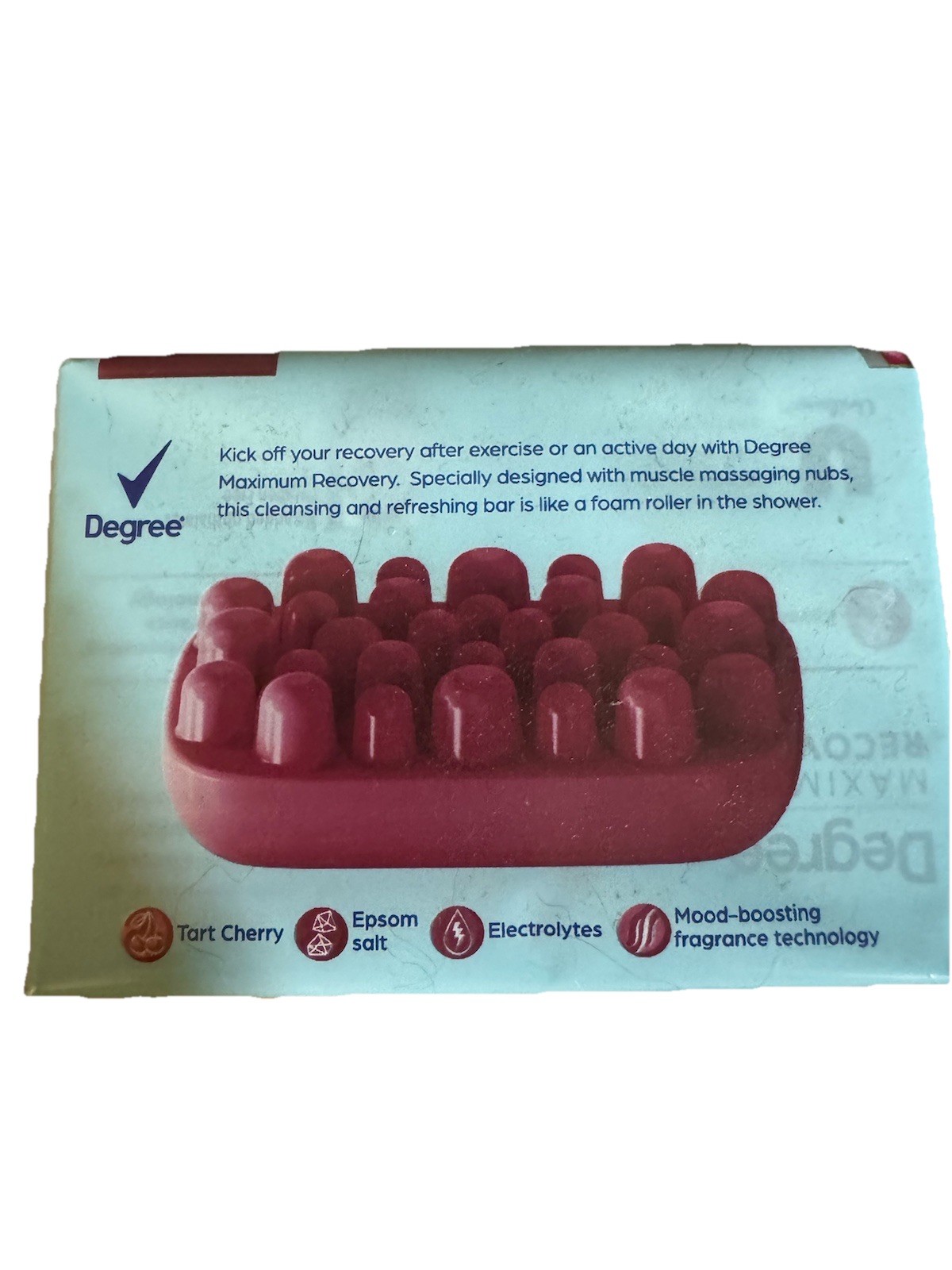 Degree Maximum Recovery Tart Cherry Massage Bar Soap 4 Pack