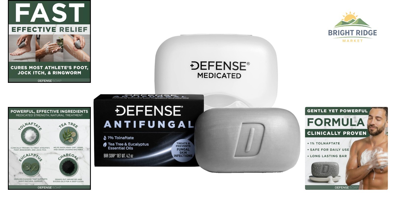 Antifungal Soap with Tolnaftate for Whole Body Itch Control and Treatment