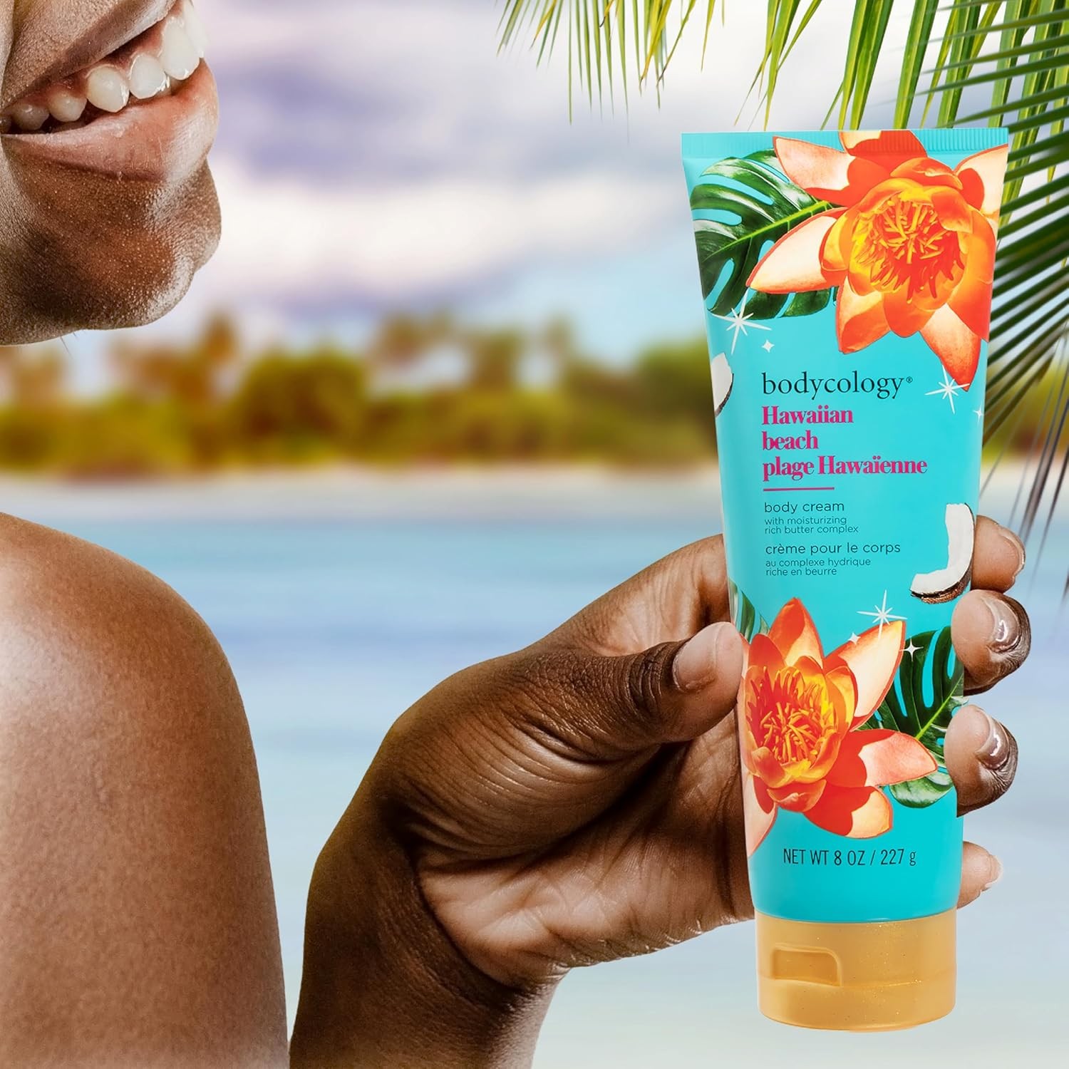 Bodycology Shea Butter Body Cream, Hawaiian Beach, 8 oz