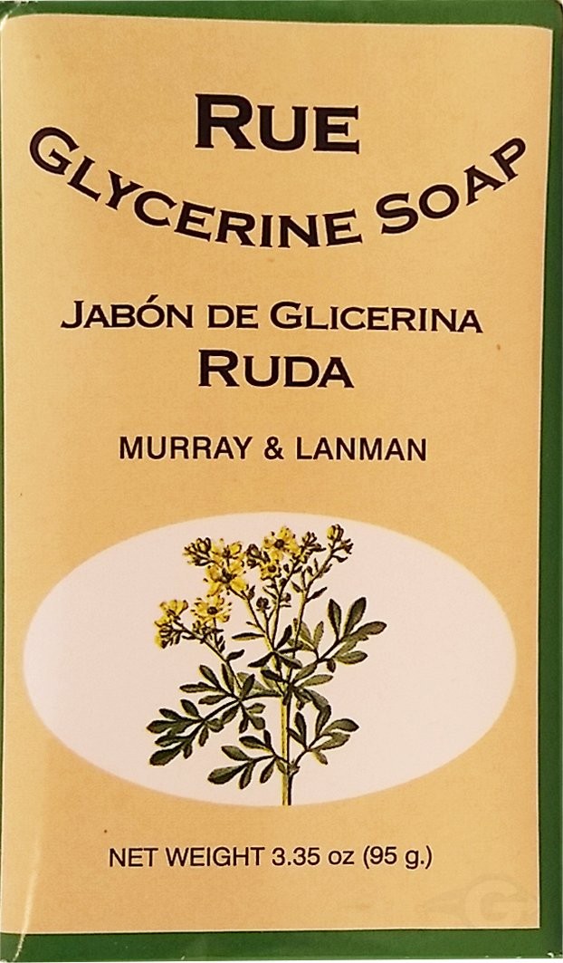 Murray Lanman Rue Glycerine Soap 3.35 oz Deep Cleaning Skin Care Bar