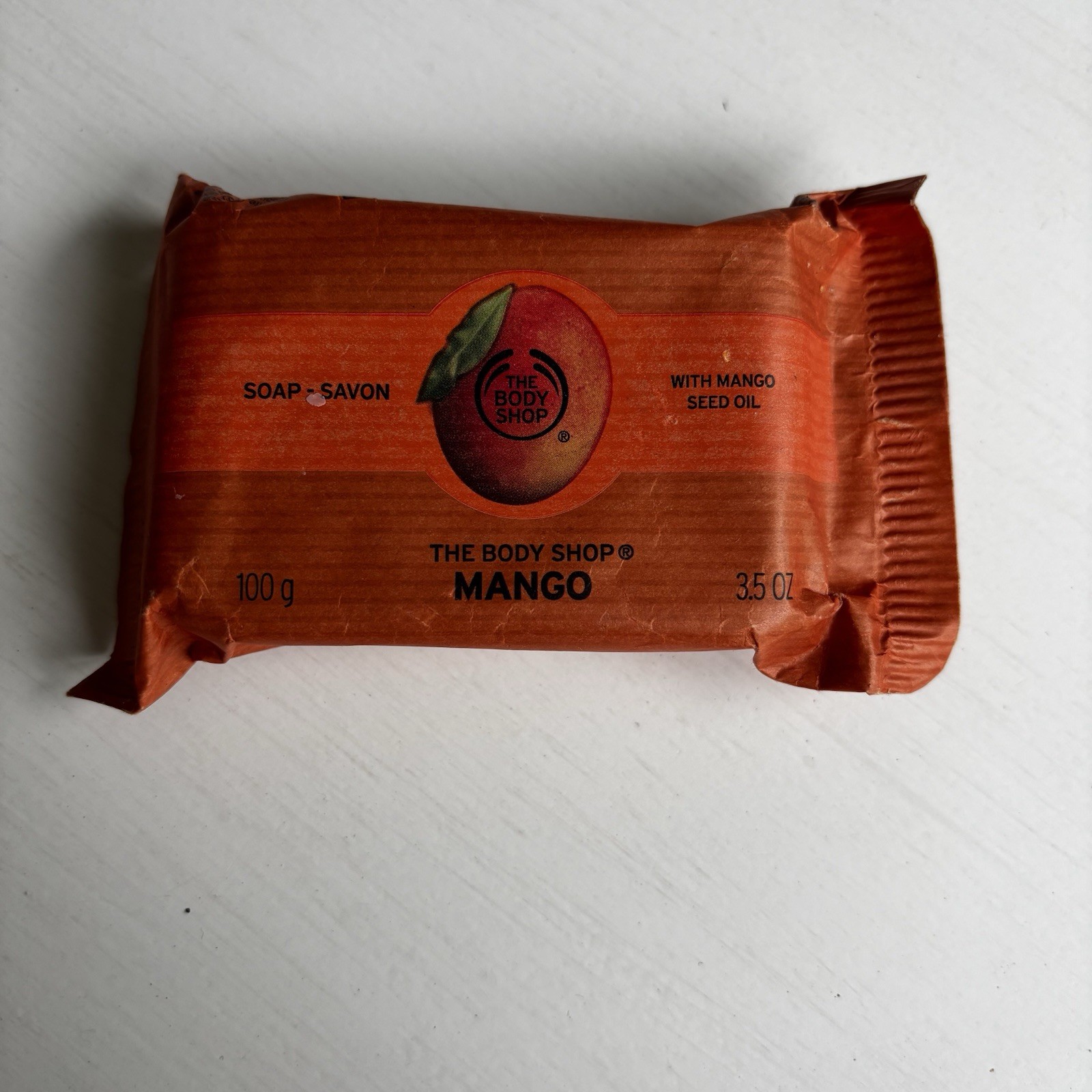 THE BODY SHOP Mango Bar Soap With Mango Seed Oil 3.5 oz New