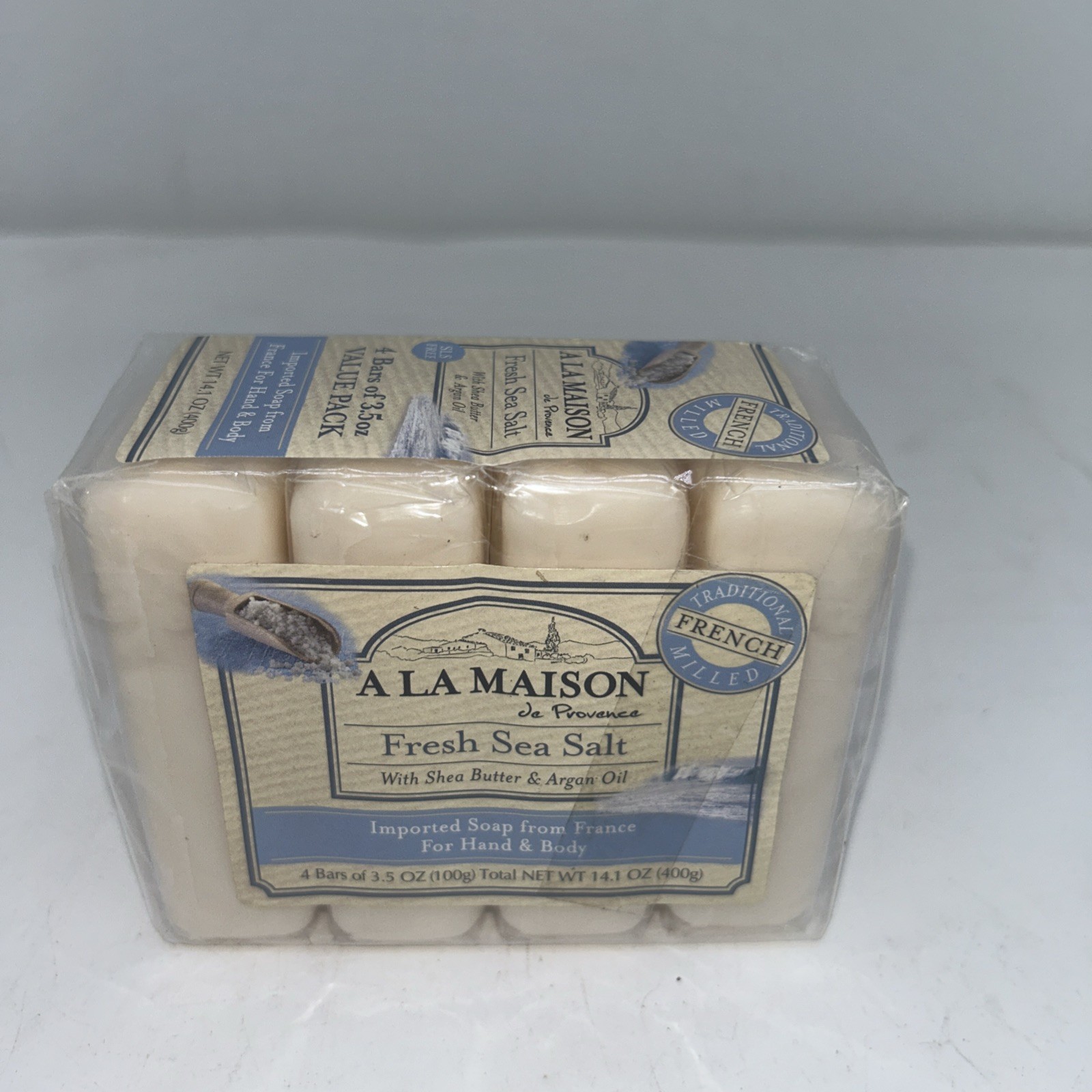 A La Maison Fresh Sea Salts Ultra Moisturizing Hand & Body Soap Pack of 4 J45