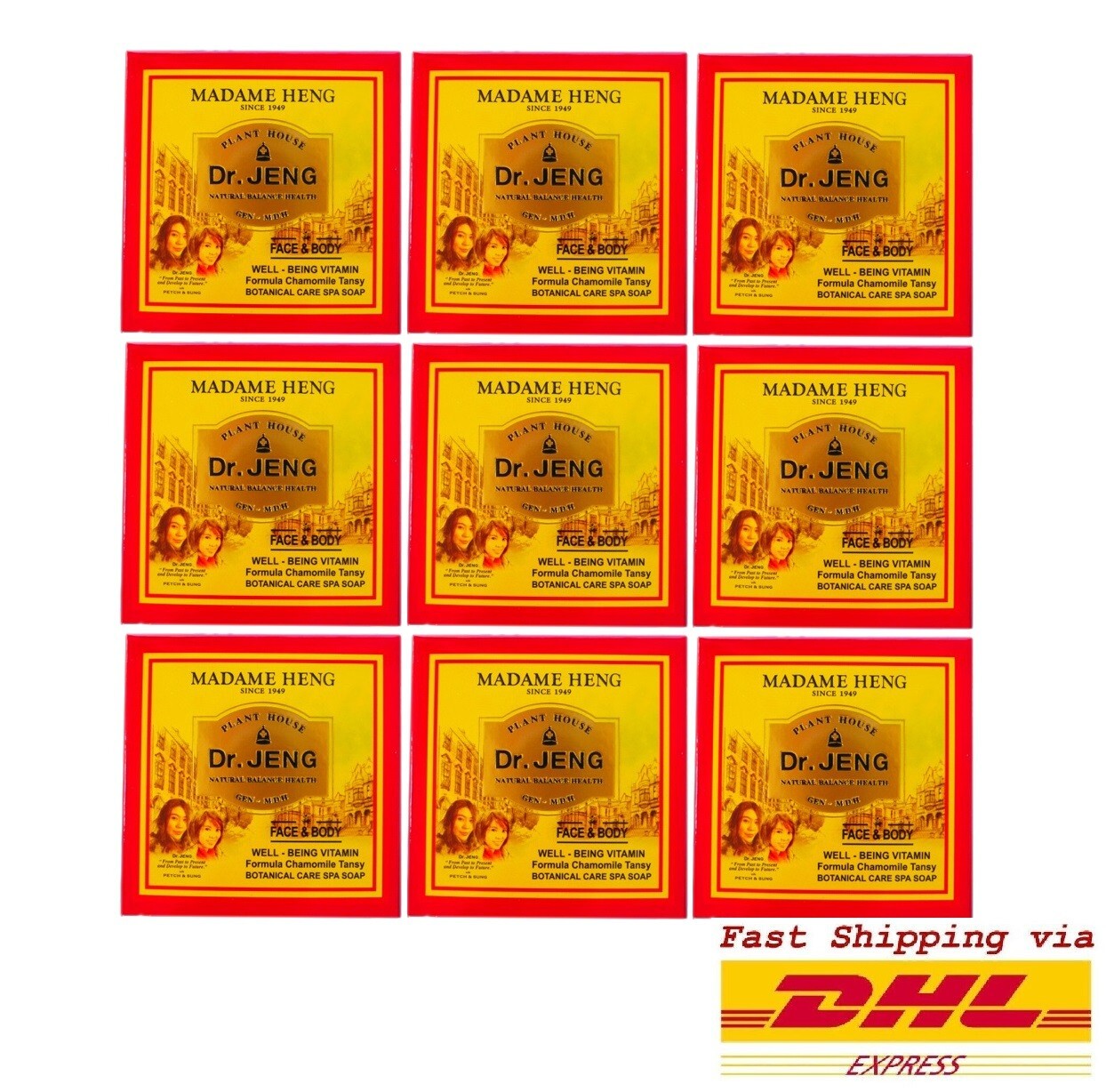 9 x Dr.Jeng Soap by Madame Heng Well – Being Vitamin Chamomile Botanic Soap 150g