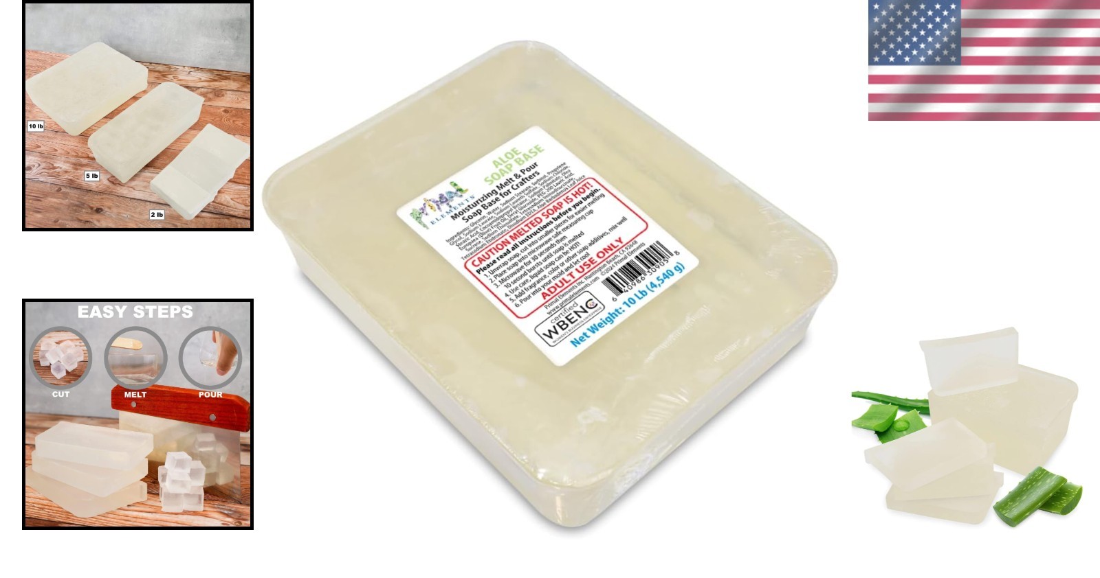 Aloe Soap Base – Moisturizing Glycerin Soap for Crafting