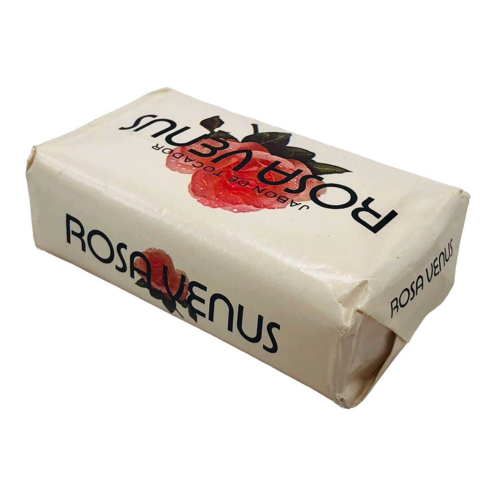 Vintage Rosa Venus BAR SOAP SPANISH MEXICO MADE 150 Grams White Vanity Prop