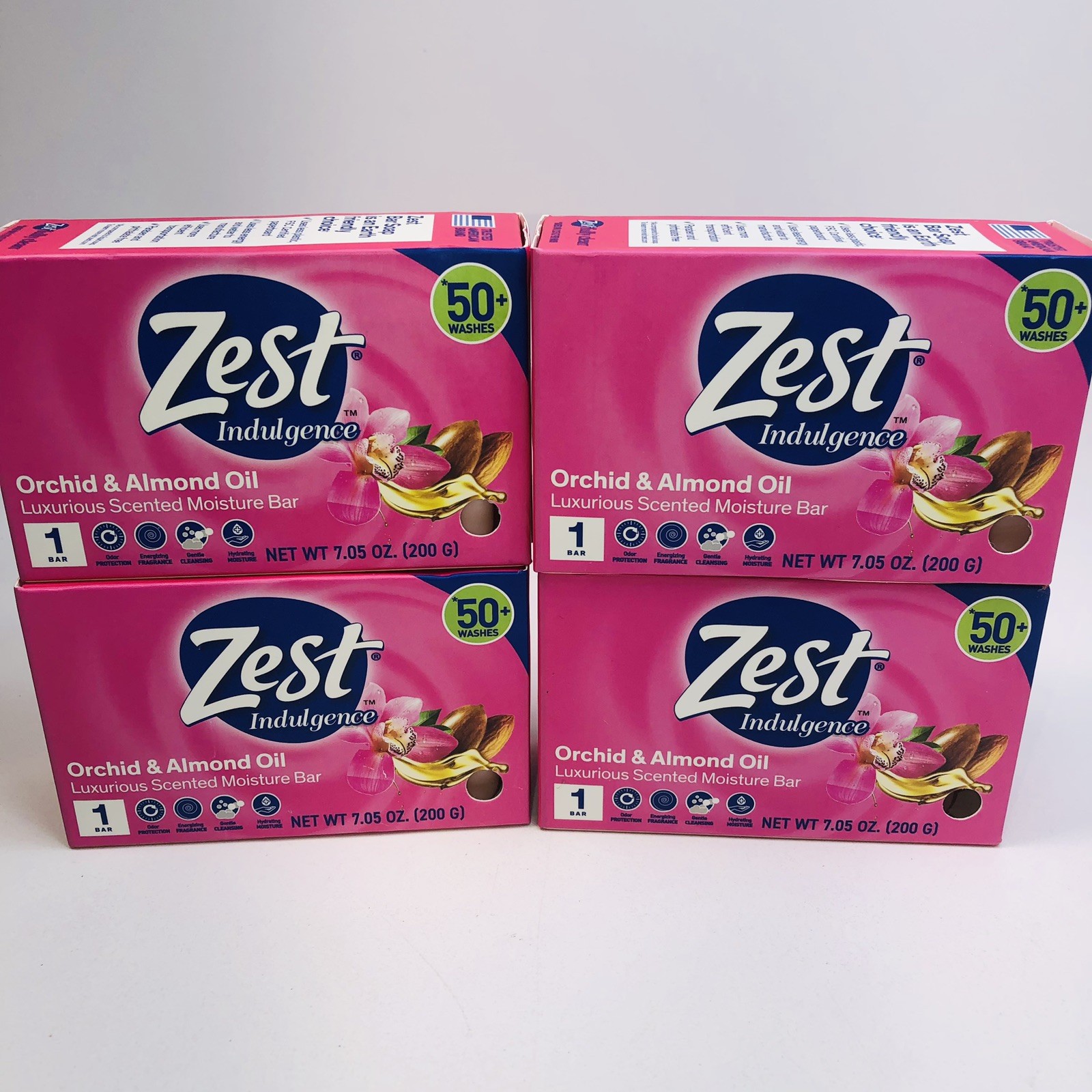 2 BIG ZEST Bar Soap Moisturizing Lush Orchid & Almond Oil Large Bars 7.05oz