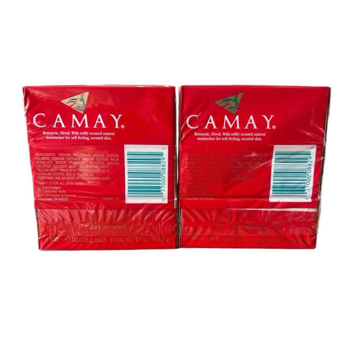 Camay Soap Pink Classic Softly Scented Beauty Bar 2 Packs of 3 P&G 6 Bars Total