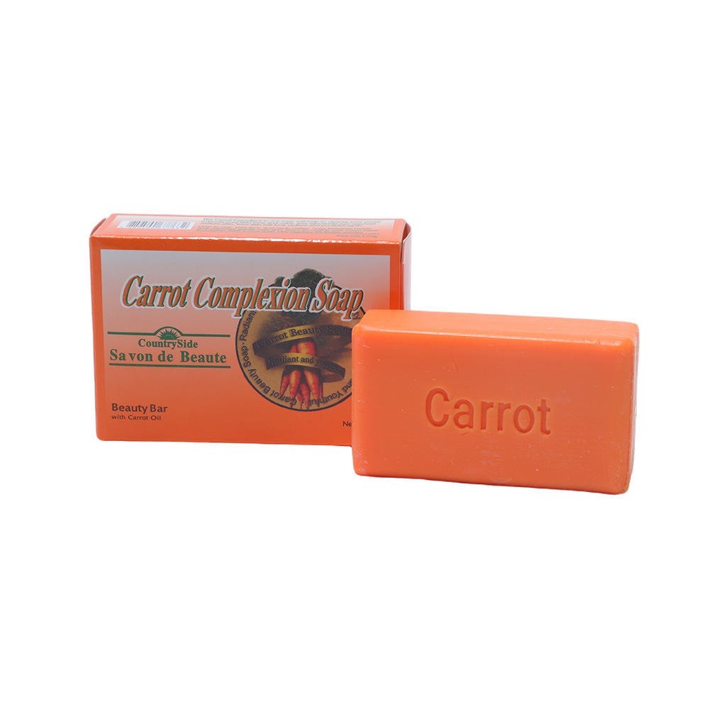 3-Pack CARROT COMPLEXION SOAP BEAUTY BAR WITH CARROT 200g, 125g, free Shipping
