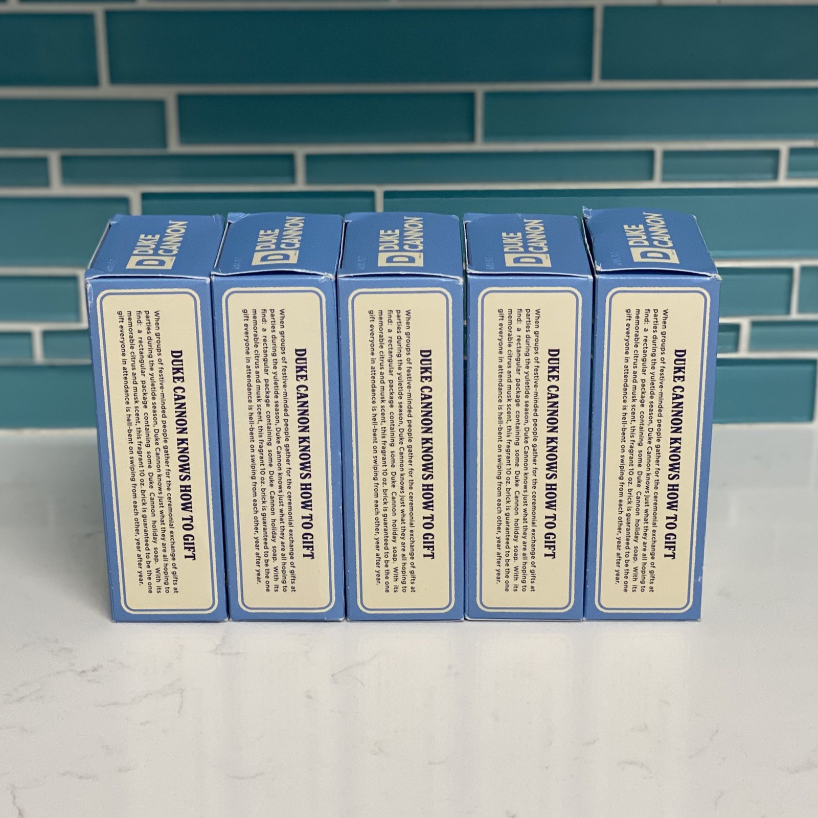 Lot Of 5 Duke Cannon White Elephant Champion Big Ass Brick of Soap 10oz