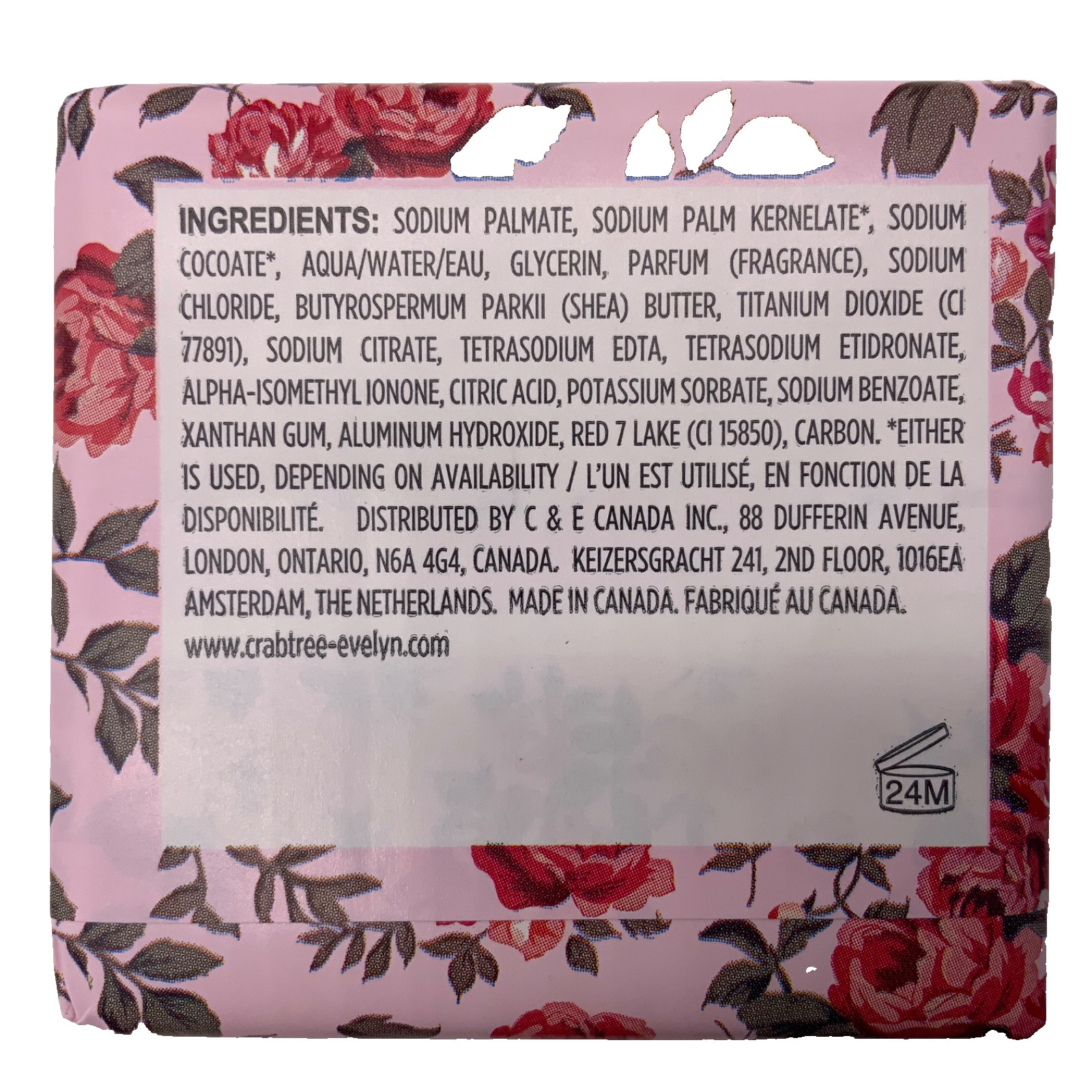 Crabtree & Evelyn Rosewater Bar Soap Triple Milled 21oz (6×3.5oz) 6pc Set