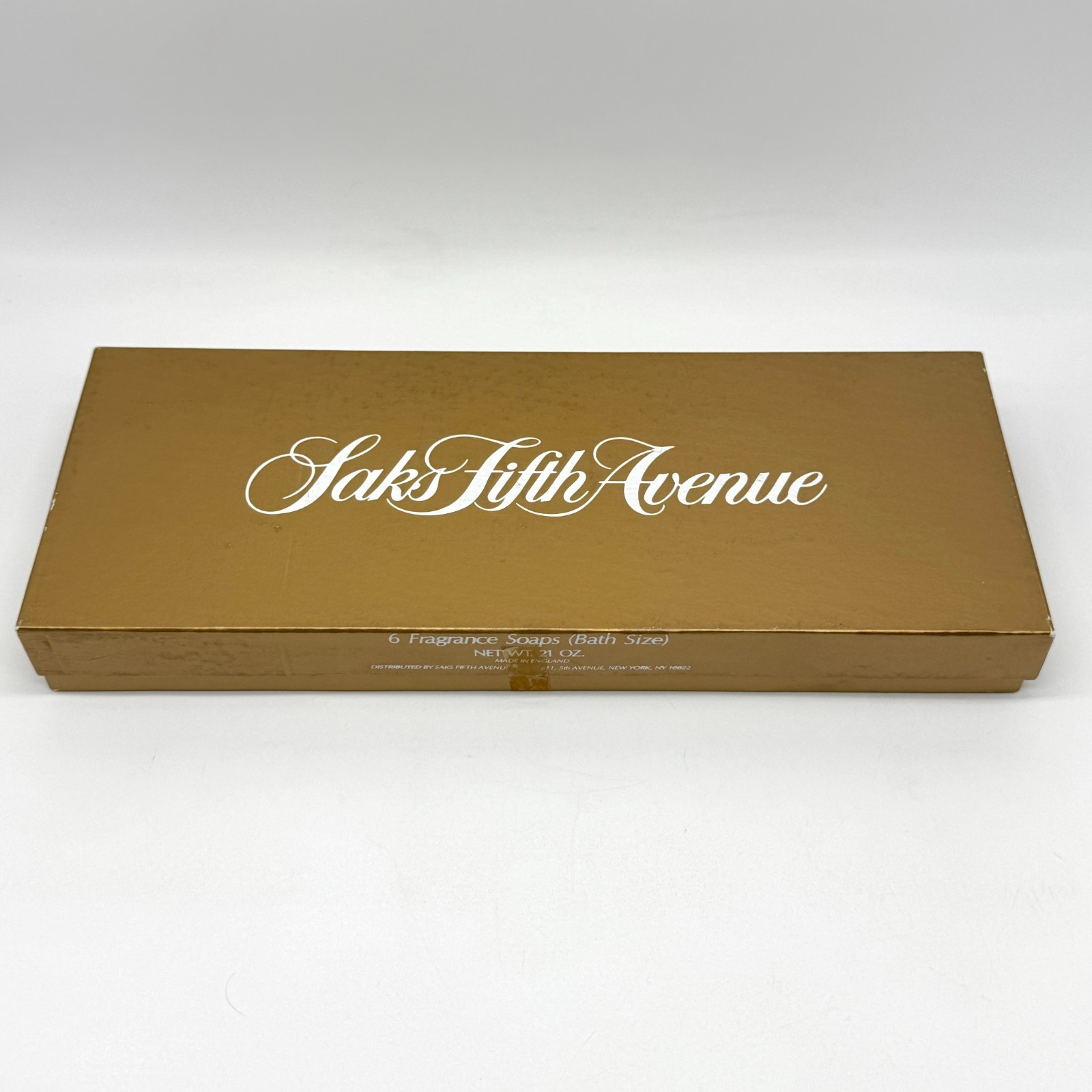 VTG Saks Fifth Avenue Fragrance 6 Soap Bars 21 oz New Old Stock Made England