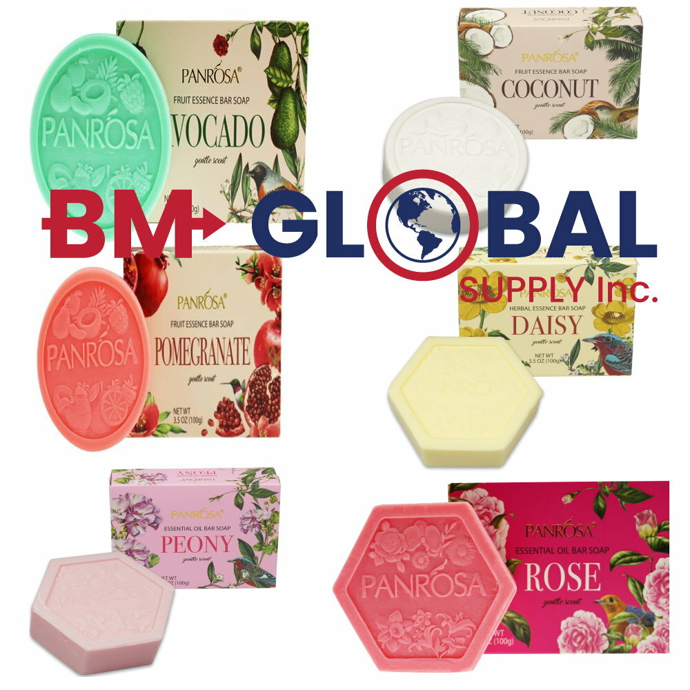 Set of(12 Total) Panrosa Fruit or Herbal Essence Bar Soap Gentle Scent USA Made