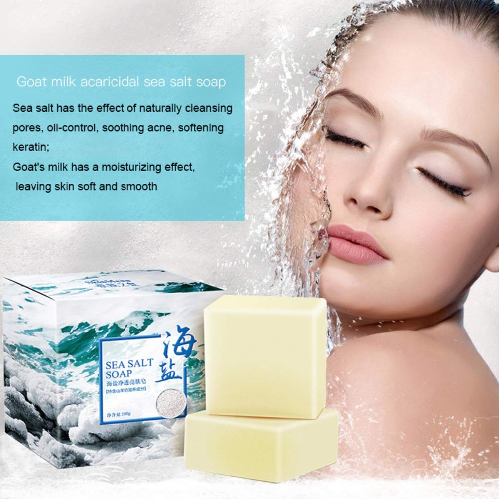 Soap with Sea Salt Natural Goat’s Milk for 3.5 Ounce (Pack of 1), 3.52 Oz