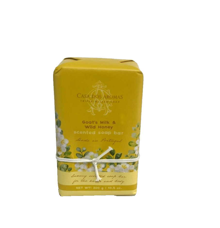 Casa Dos Aromas Goat’s Milk & Wild Honey Soap Bar 10.5 oz Made in Portugal