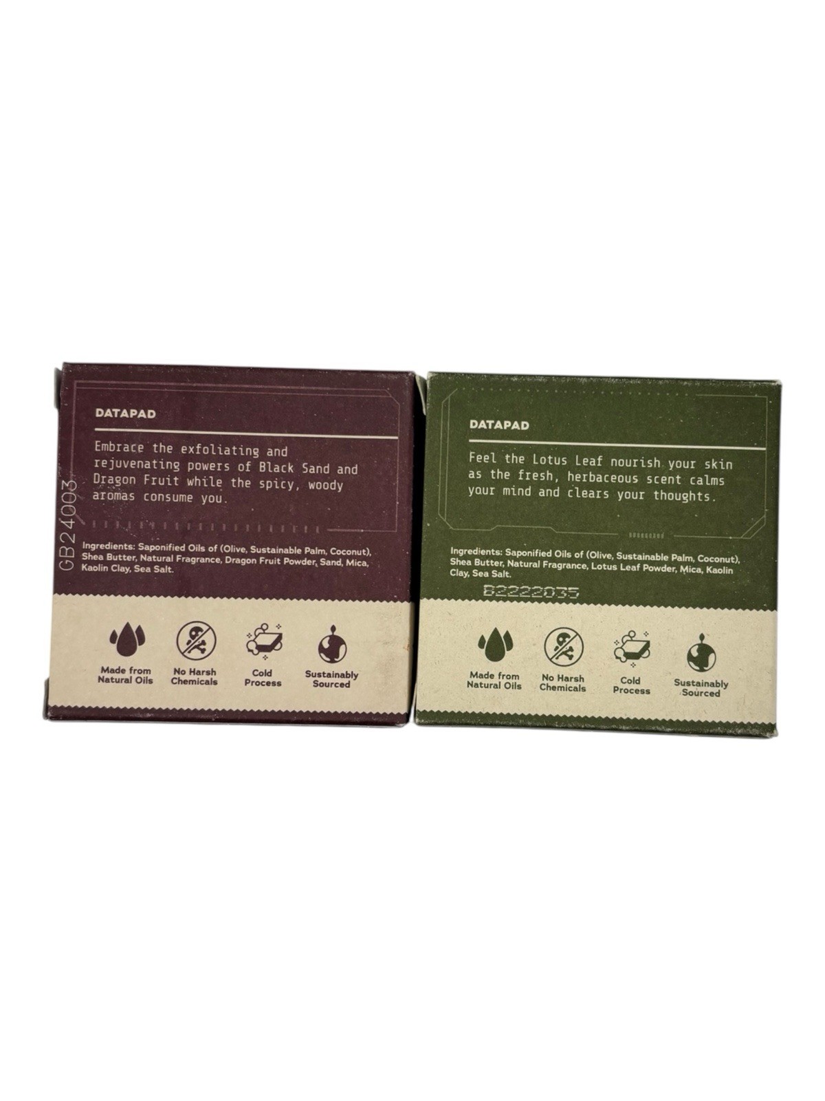 (2) Dr. Squatch STAR WARS Limited Ed Bar Soap 5oz Wisdom Wash Ruthless Rinse
