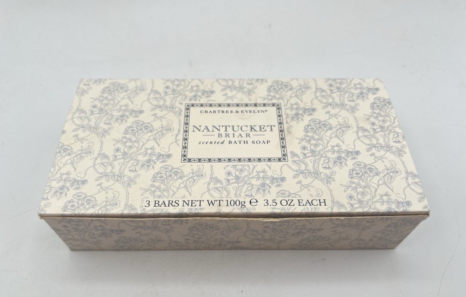 Crabtree Evelyn Nantucket Briar Scented Bath Soap – Set of 3 x 3.5oz Bars NOS