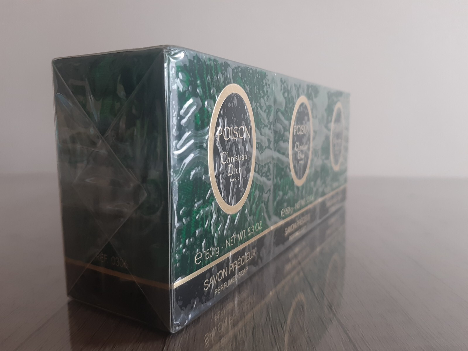 Christian Dior Poison 150g Savon Precieux Soap 5.3 OZ 3 Set Vintage Sealed New