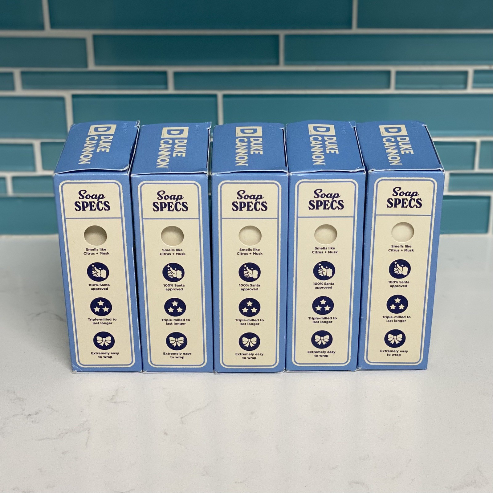 Lot Of 5 Duke Cannon White Elephant Champion Big Ass Brick of Soap 10oz