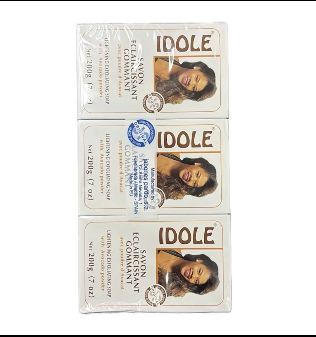 Soap idole gomant whit avocado 200g pack of 3