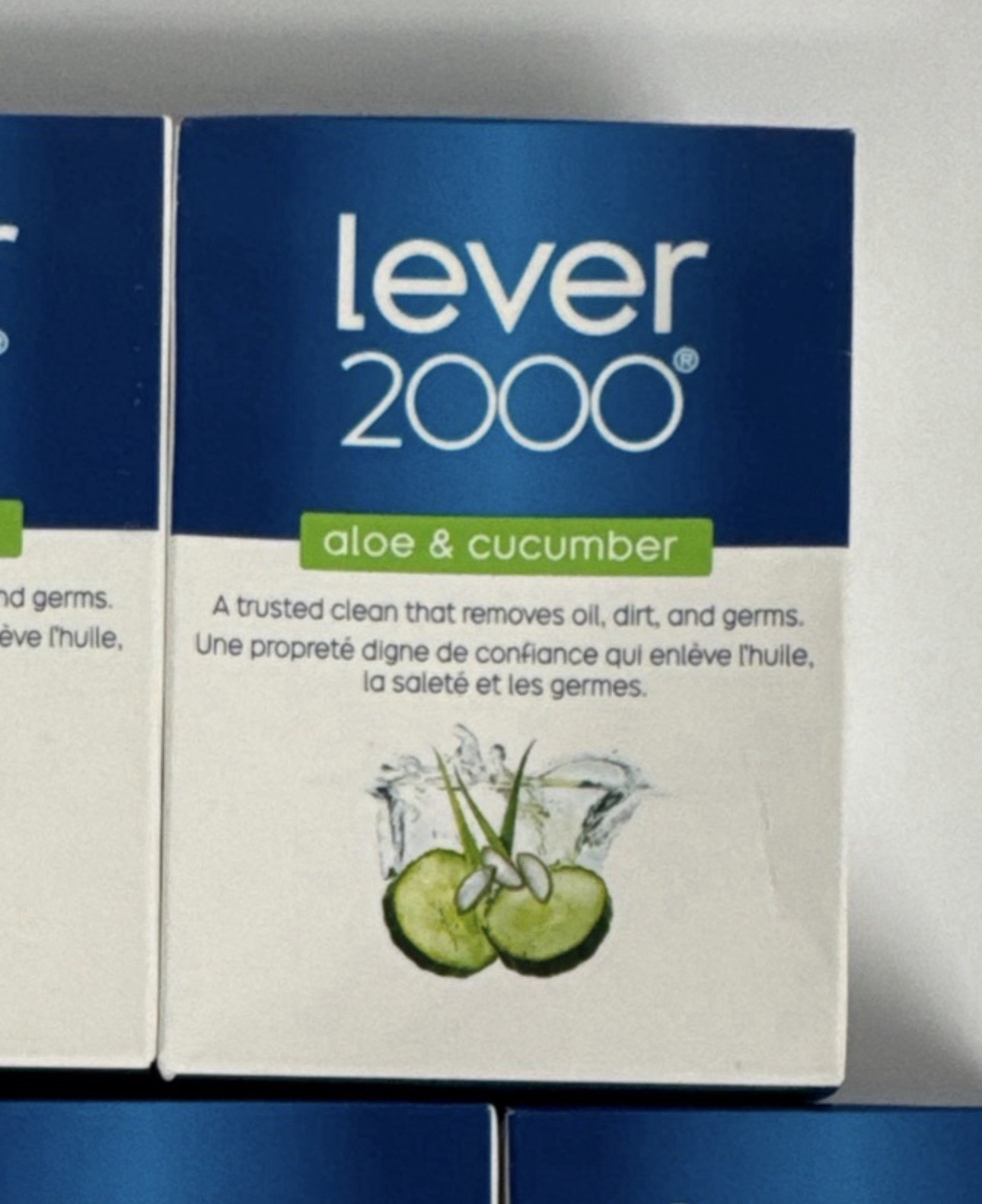 Lever 2000 Aloe & Cucumber Bar Soap 3.75oz Lot of 5 Bars NEW UNOPENED