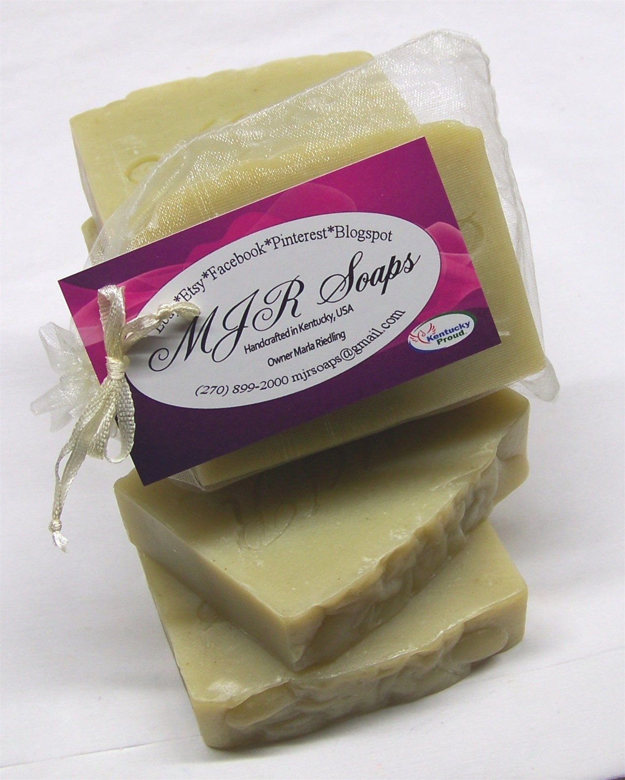 Unscented Hemp Milk & Oil Soap-Palm Free, Natural, Organic by MJR Soaps