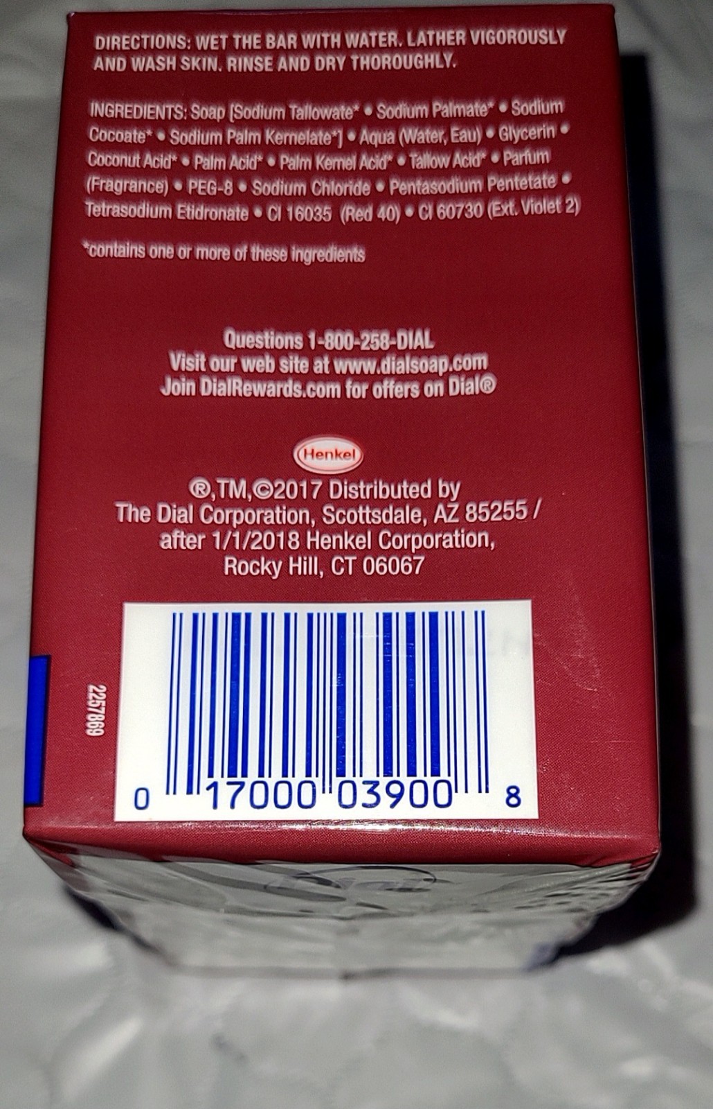 New Dial Glycerin Soap Bars with Power Berries Raspberry Pomegranate Net 12 Oz