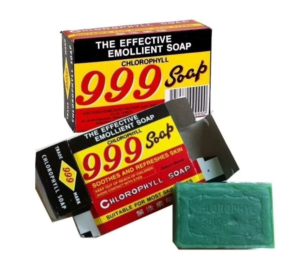 3x 999 SOAP Chlorophyll 90g Natural Itchy Skin Relief Eczema Herbal Bar FRSHIP!
