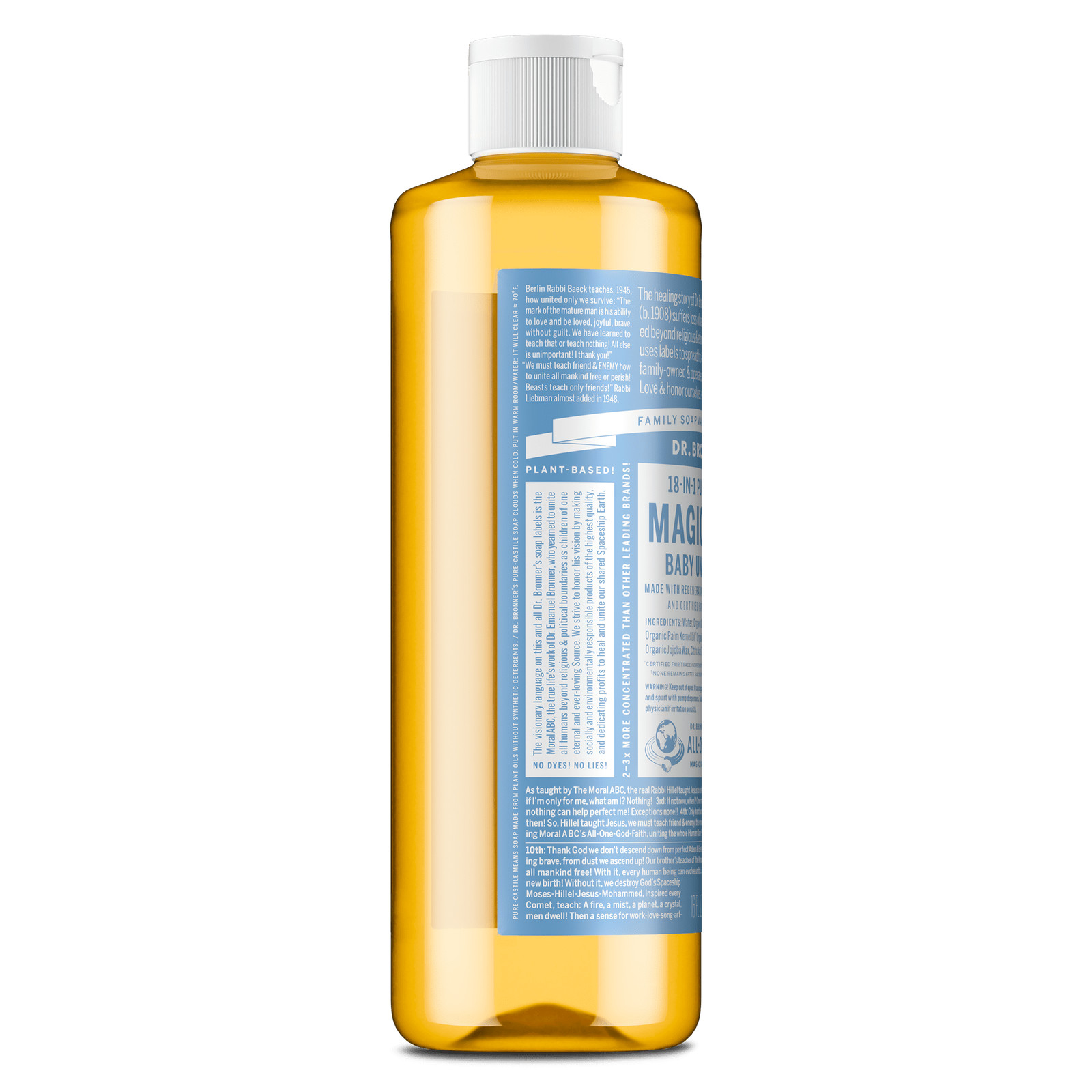 Magic Soap – Baby Unscented – Pure-Castile Liquid Soap – 16 fl oz