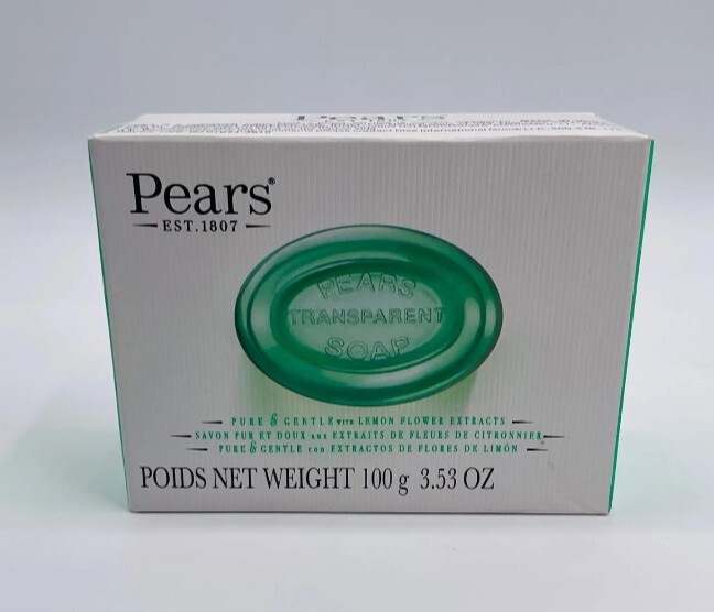 🆕️ PEARS (3.53 Oz.) Bar ●GLYCERIN & LEMON FLOWER EXTRACT● Oil-Clear Glow Bar🫧.