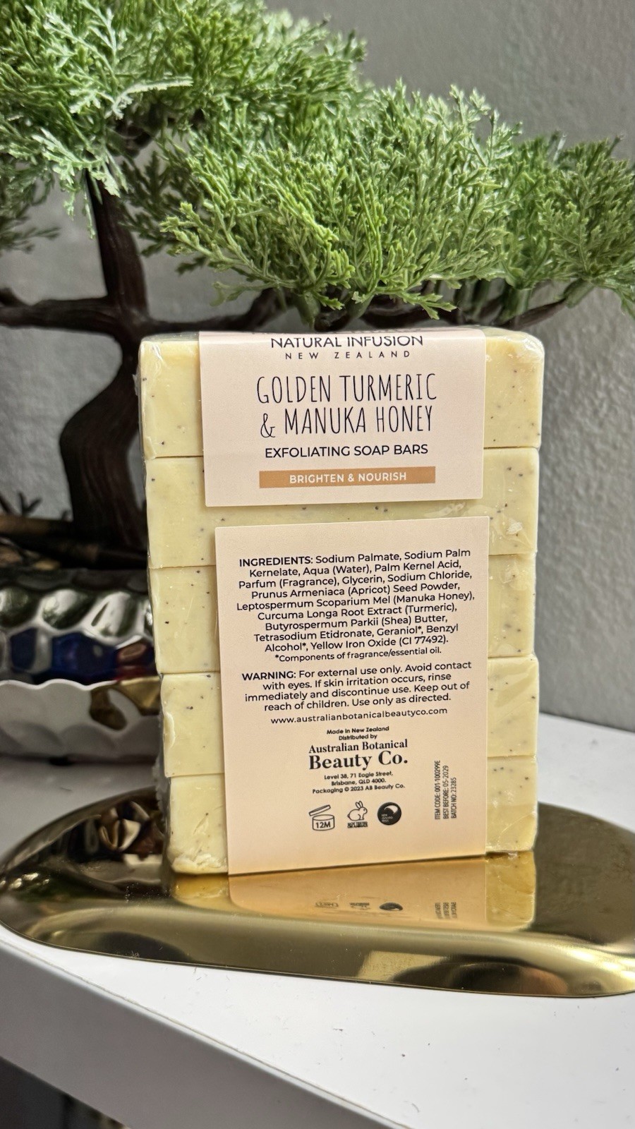 Natural Infusion New Zealand Exfoliating Golden TURMERIC & Manuka Honey