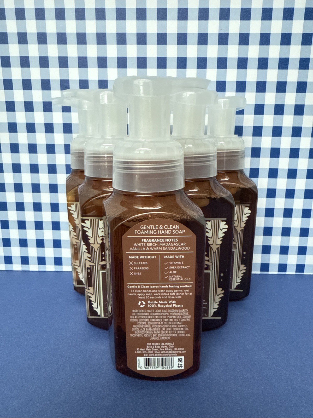 6X ~ Bath & Body Works ~ VANILLA BIRCH ~ Gentle Foaming Hand Soap