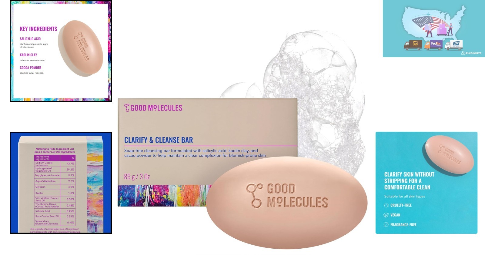Salicylic Acid Cleanser Bar – Daily Use for All Skin Types – 3.15oz