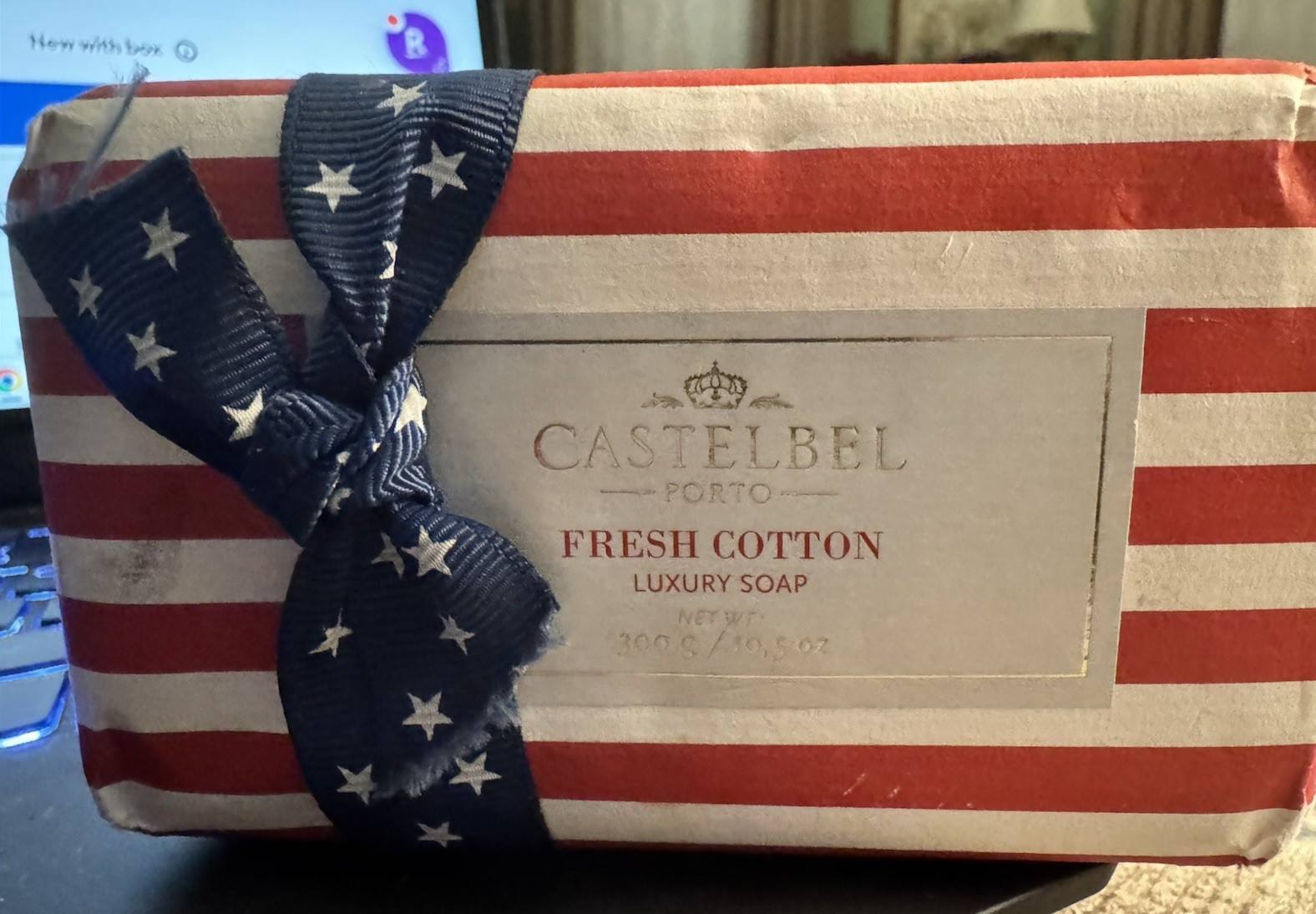 CASTELBEL Porto Fresh Cotton Luxury Soap-10.5 oz-New in package