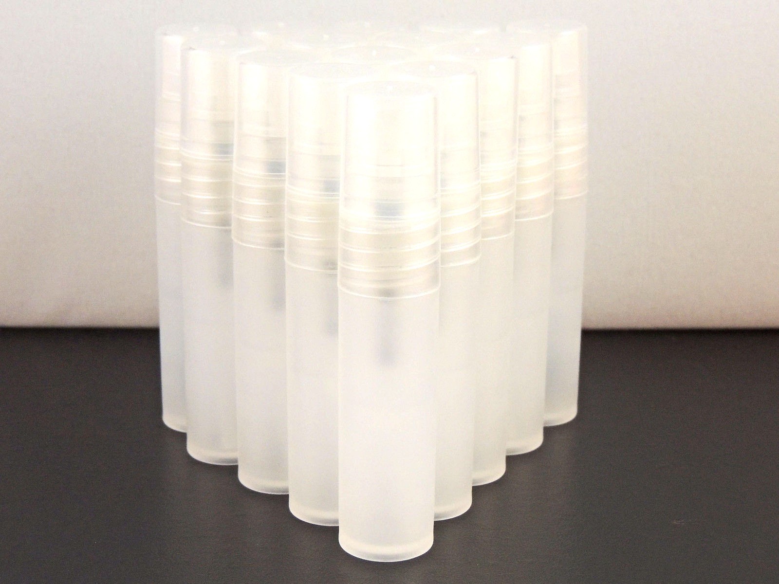 15 CLEAR PLASTIC ATOMIZER SPRAY BOTTLES 5ml .17fl oz REFILLABLE TRAVEL SAMPLES