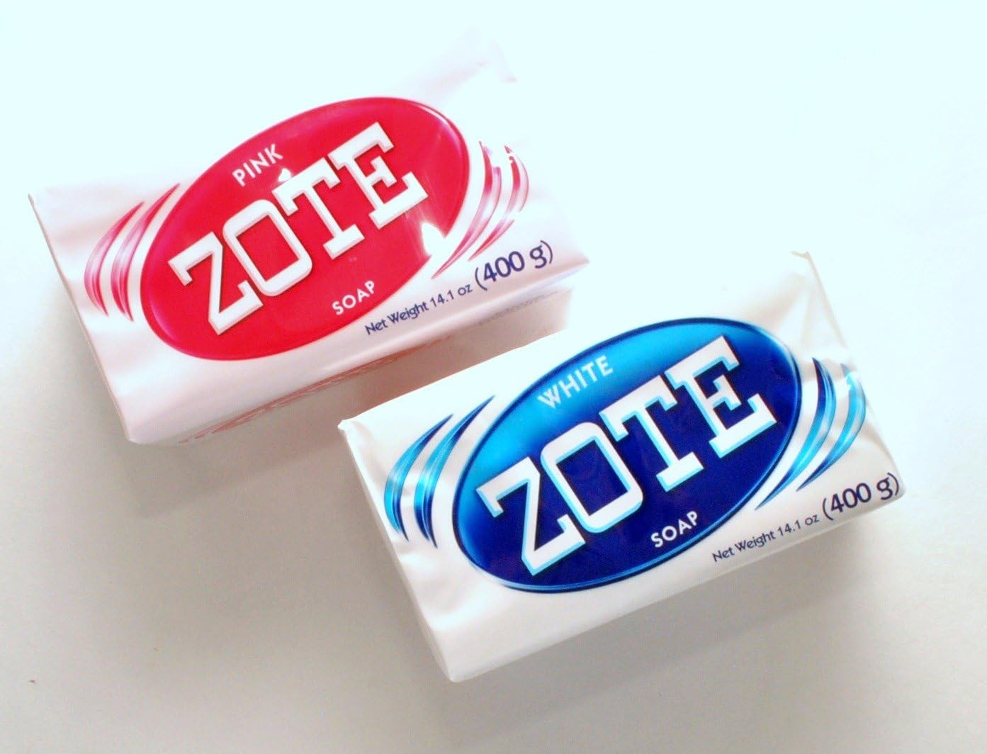 Zote Laundry Bar Soap Variety Pack – White and Pink – 2 Bars