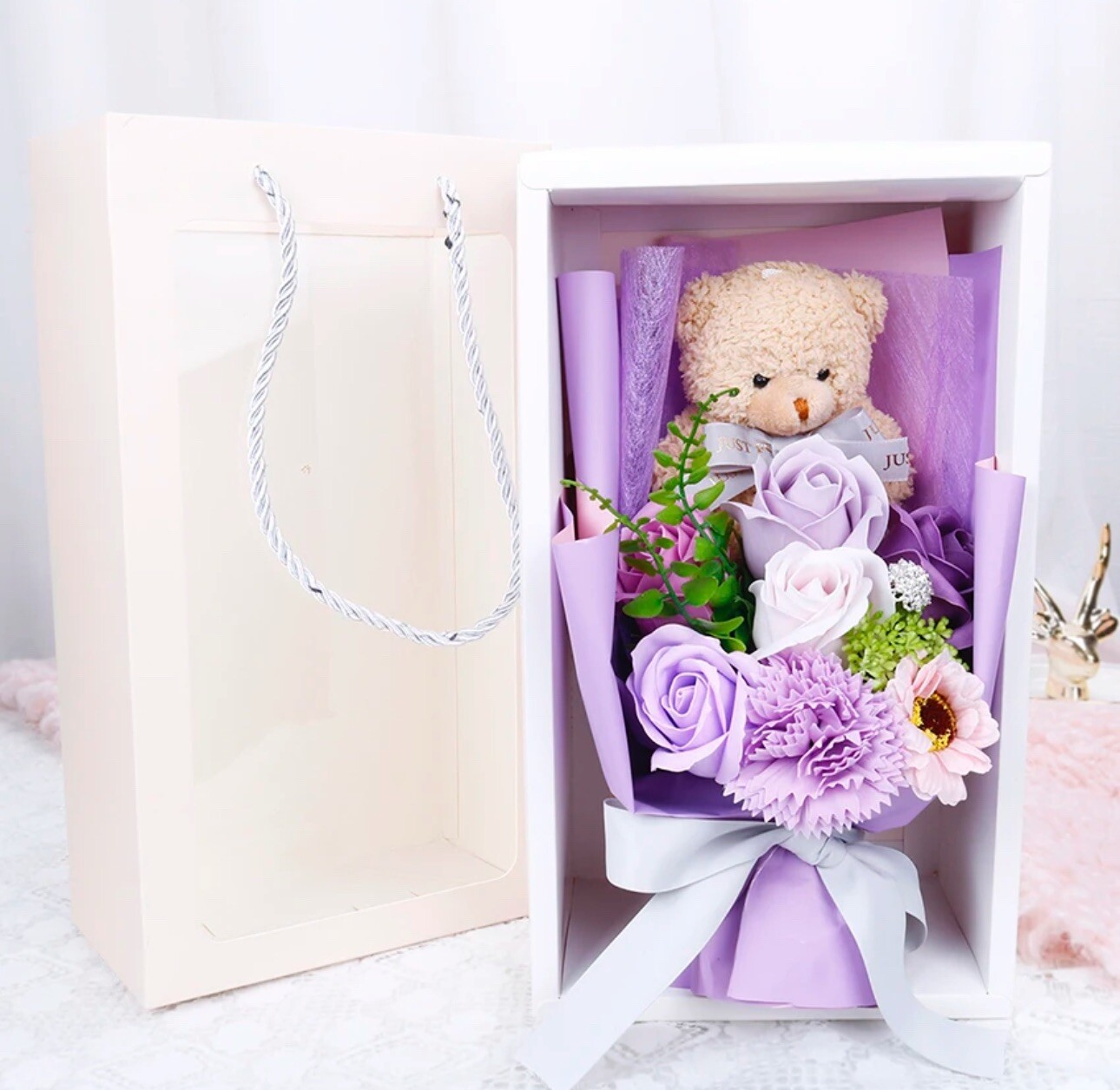 Flower Bouquet SoapScent For Mother’s Day Valentines Day Pink