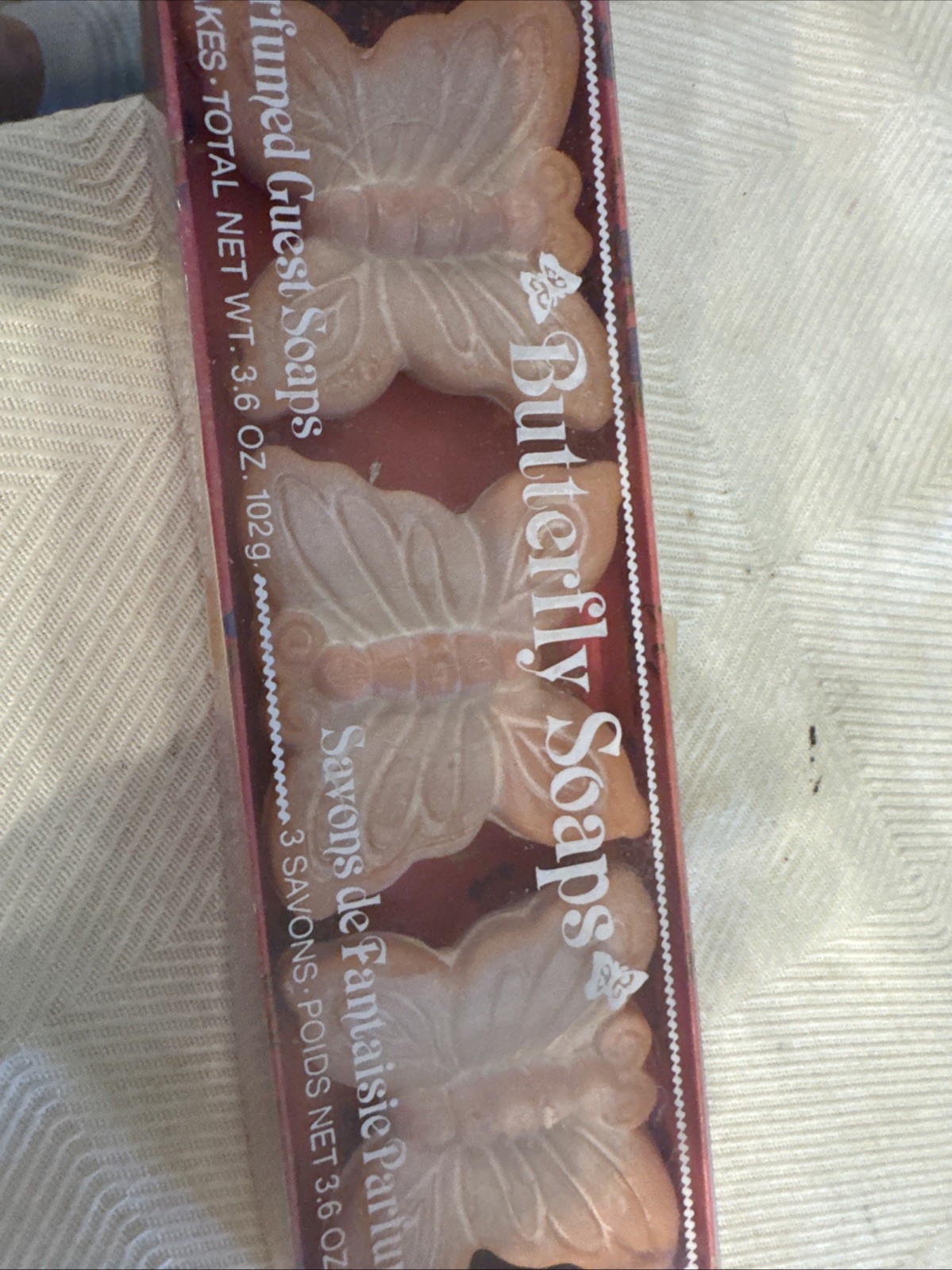 savons de Fantaisie perfumes butterfly soap (NEW OLD STOCK)