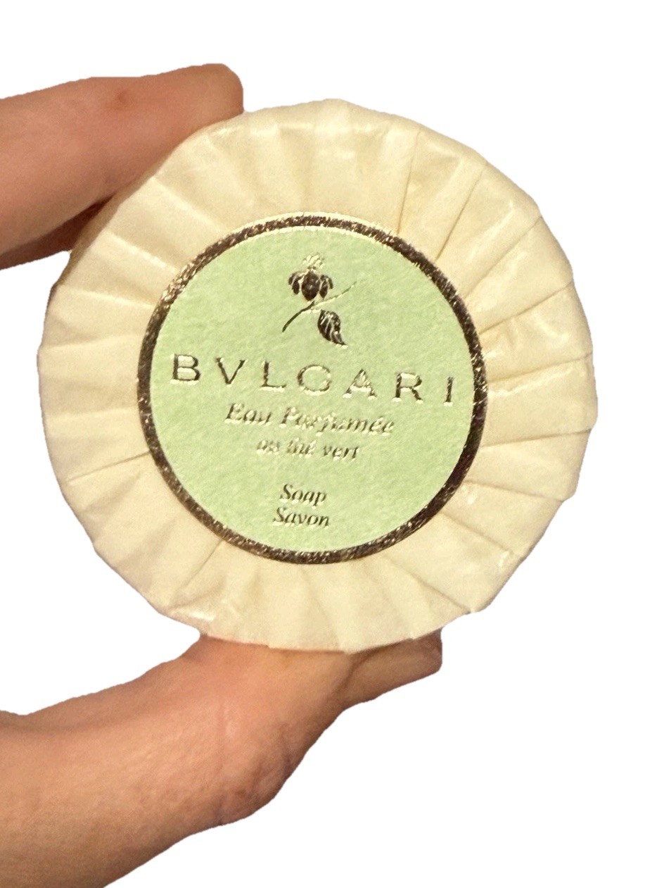 Fancy Luxury Hotel Travel Soap Lot Bvlgari Green Tea, Asprey, The Congress Plaza
