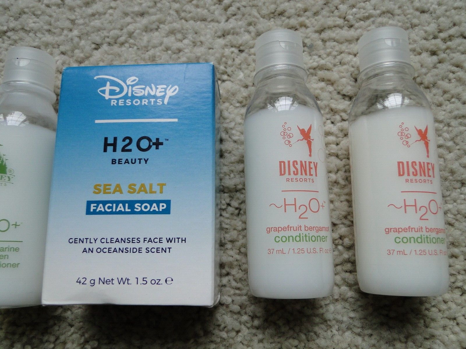 Disney Resorts (2) H20+ SPA Body Wash (3) Conditioner (1) Sea Salt Facial Soap