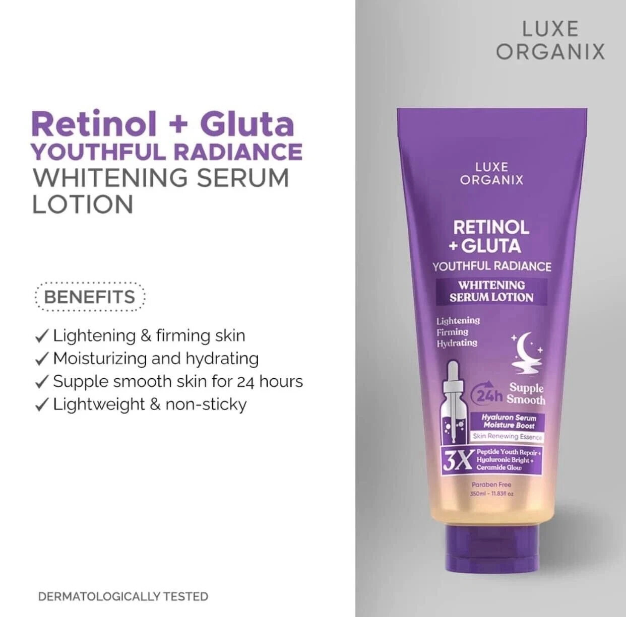 Luxe Organix Niacinamide + Retinol Cloud Soap 180g