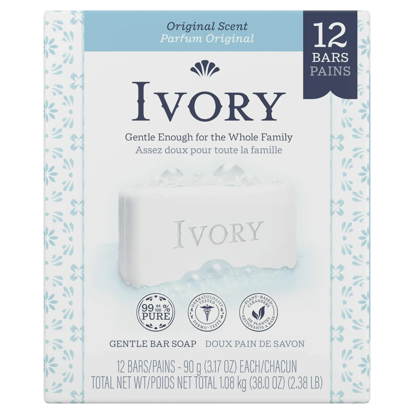 Ivory Bar Soap with Original Scent, 3.17 oz, 12 Count free shipping
