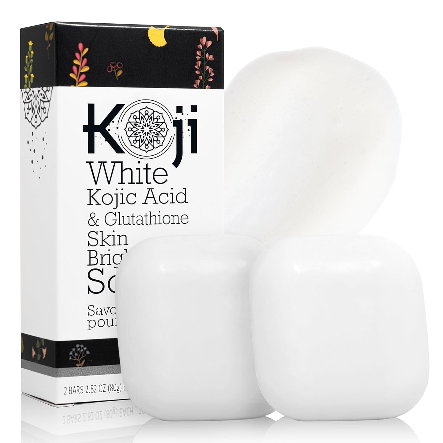 Anti-Aging Kojic Acid & Glutathione Soap – 2 Cleansing Bars, 5.64 oz Total