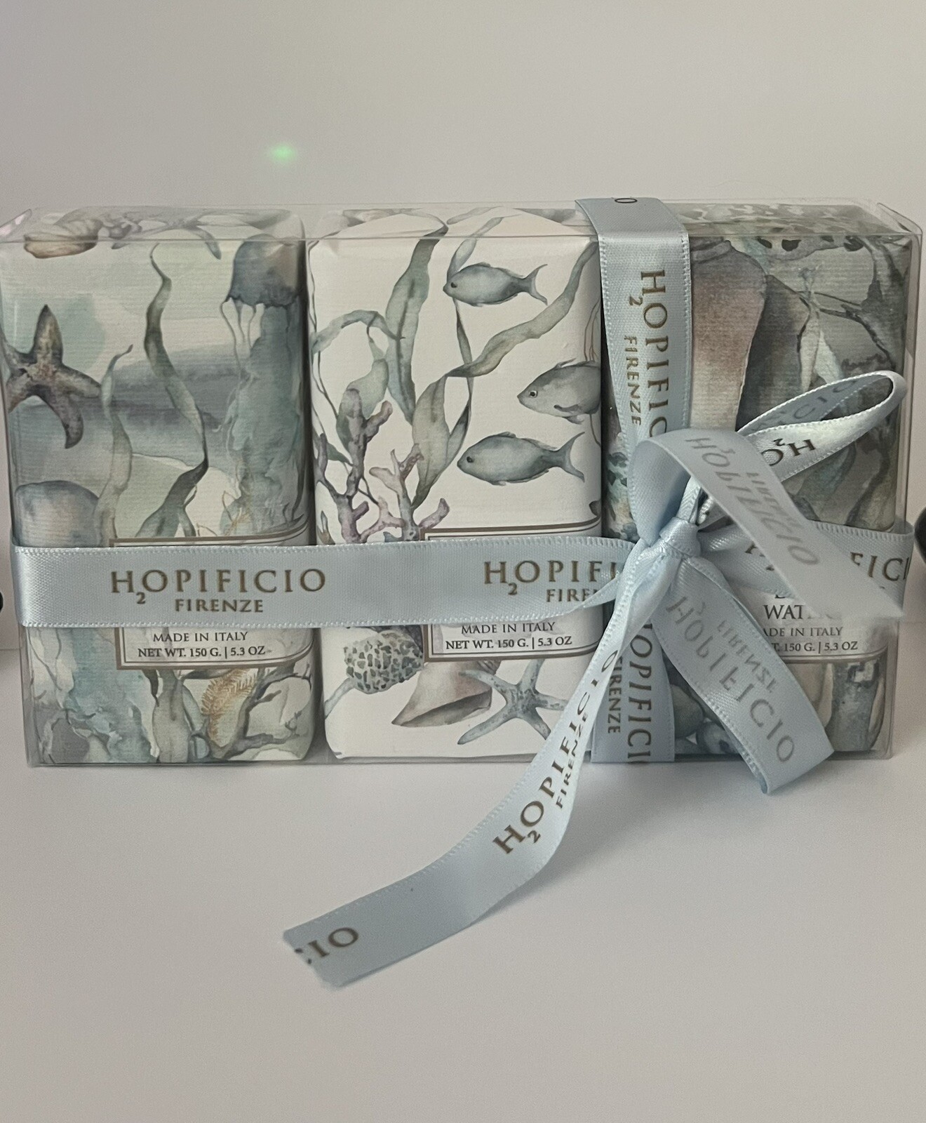 Beautiful Ocean Beach Theme Hopificio Soap Set. Deep Water, Coral Reef, Sea Salt
