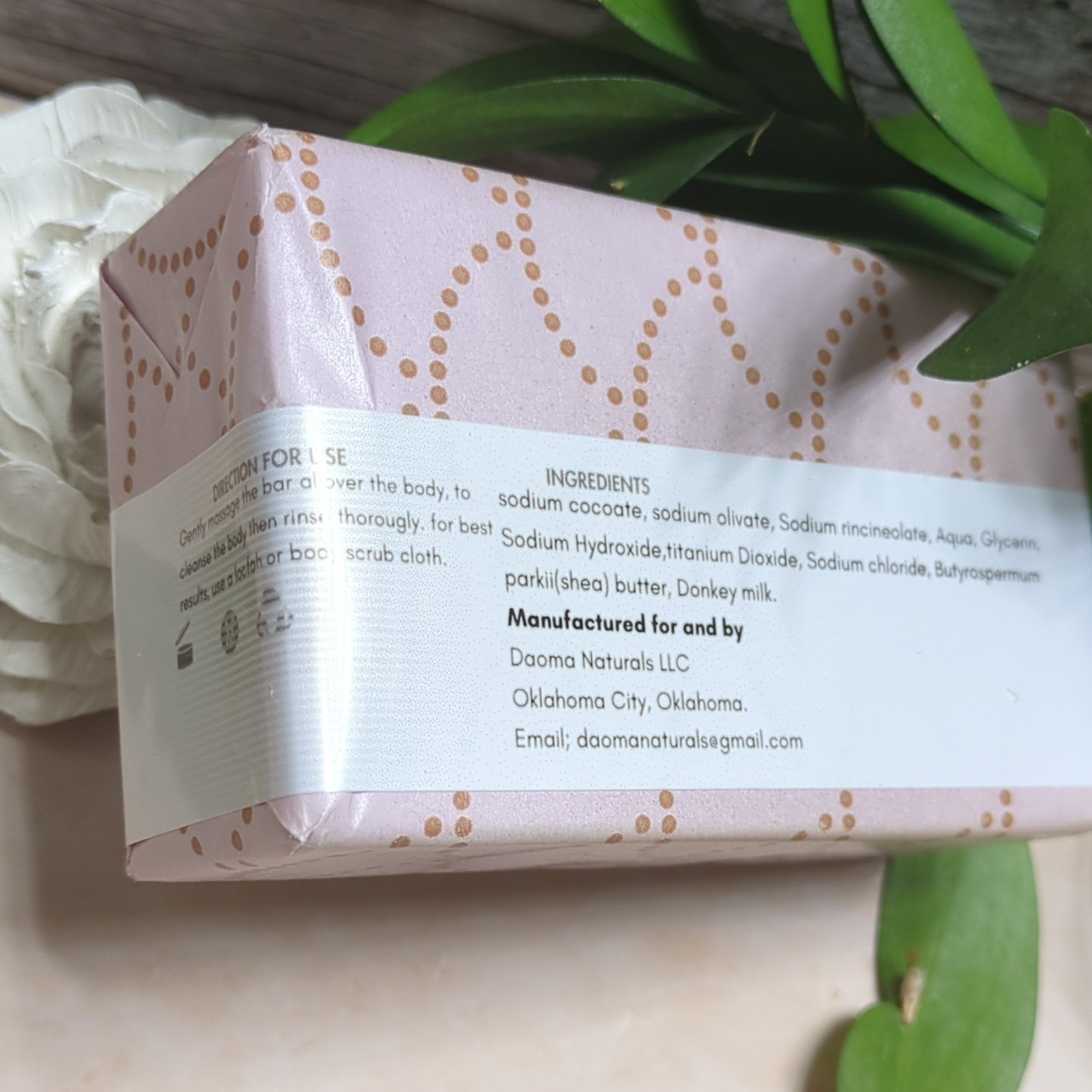 Daoma Naturals Donkey Milk Soap Bar 7.5 oz Beige Body Unisex Glycerin