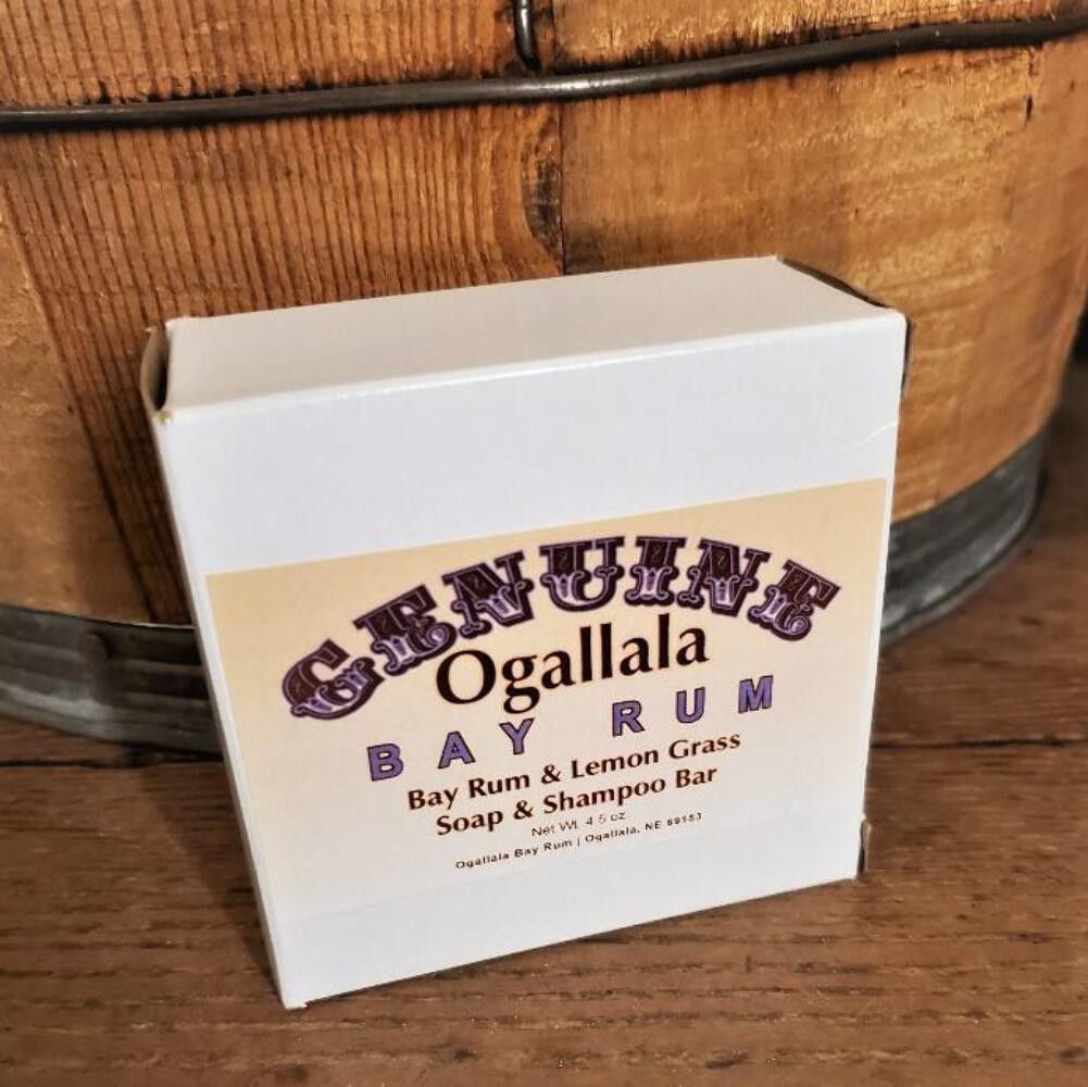 NEW Bay Rum Soap & Shampoo Bar Genuine Ogallala