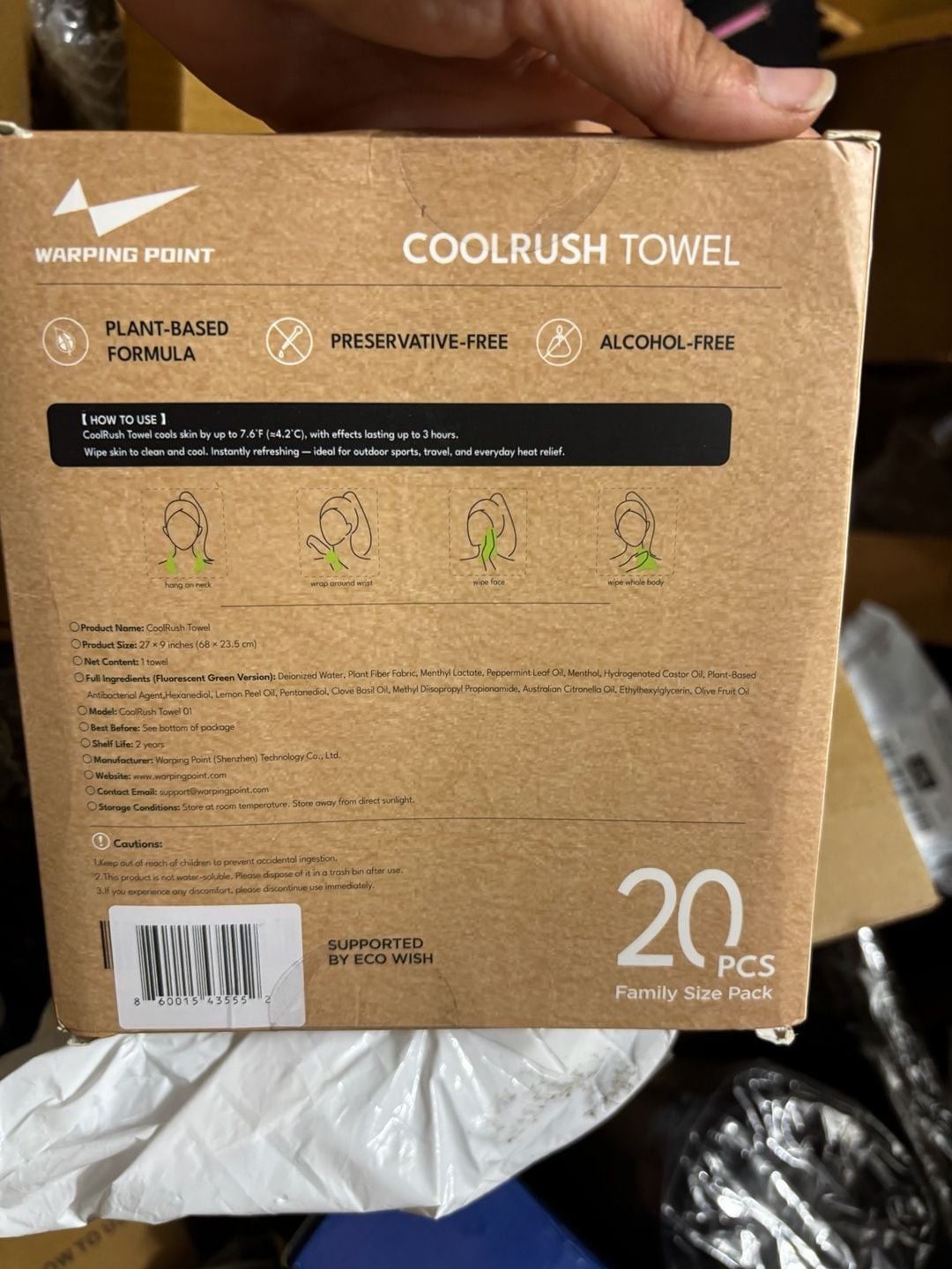 CoolRush Cooling Towel, Cold Neck Wrap for Hot Weather,