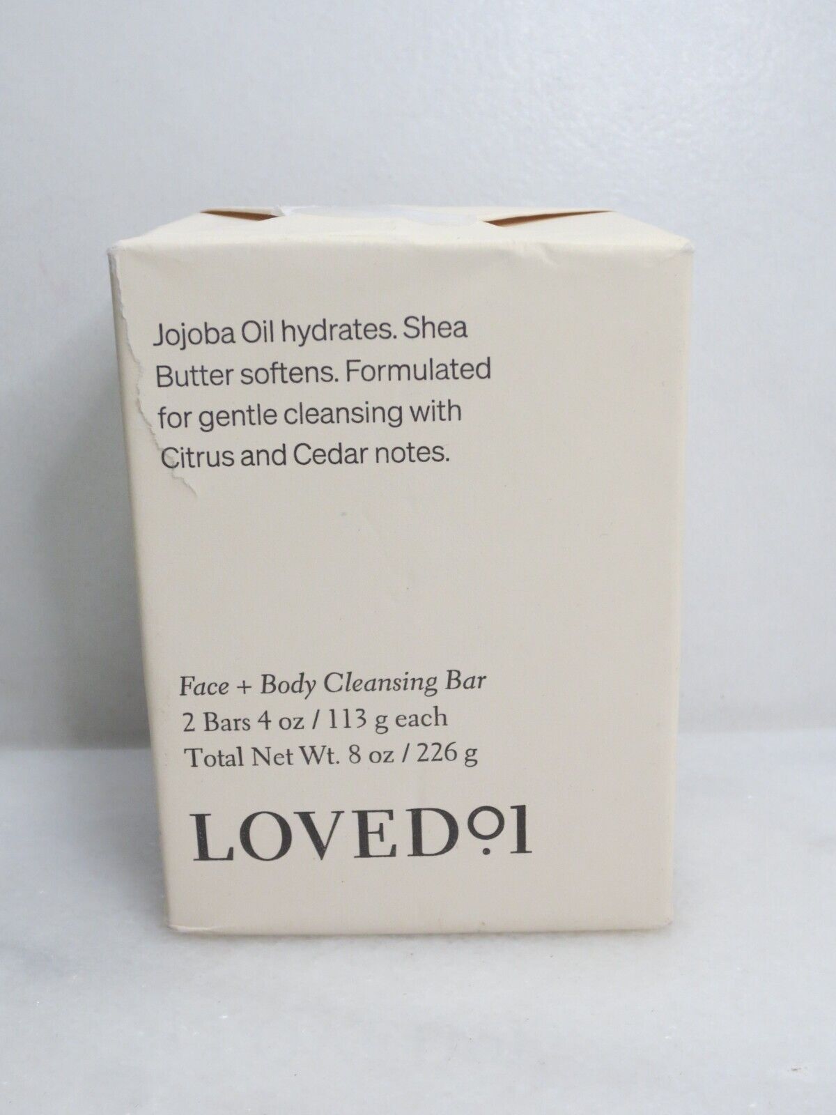 LOVE NO. 1 JOJOBA OIL HYDRATES – FACE + BODY CLEANSING BAR – 4 OZ EACH –