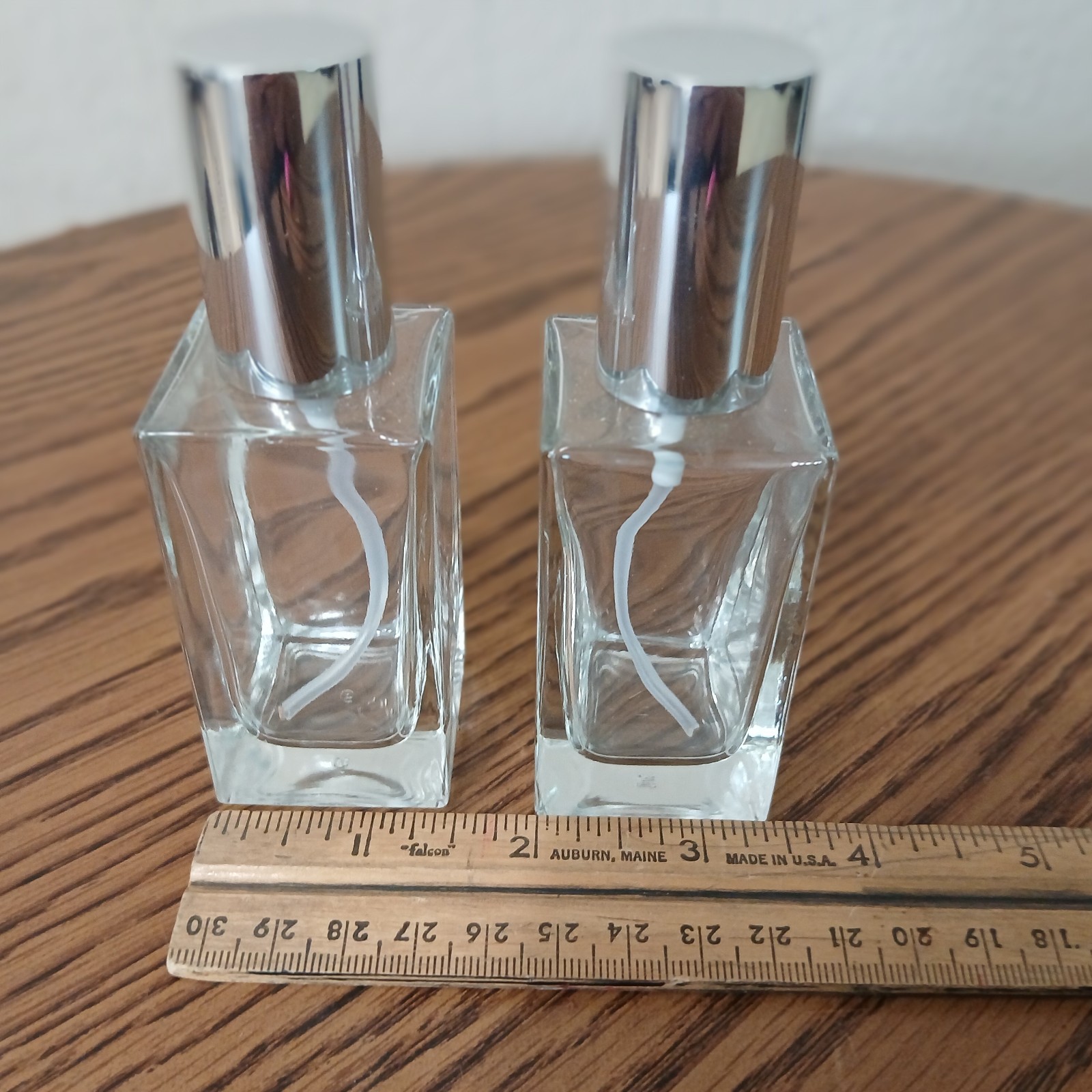 Perfume Cologne Essential Atomizer Refillable 2 Glass Bottle Sprayer 50 ml 5530