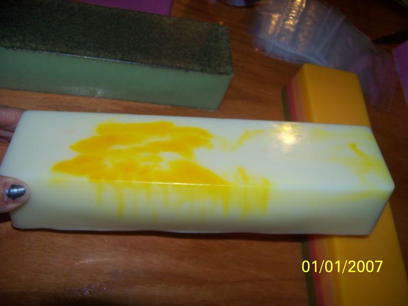 LOT OF 2…HOMEMADE GOATS MILK/SHEA/ COCOA/MANGO BUTTER SOAP 2.5lb Loaves U-PICK